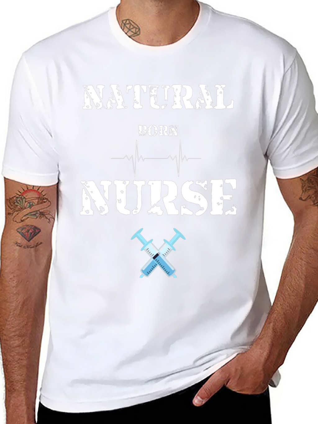 Natural Born Nurse Graphic Tee