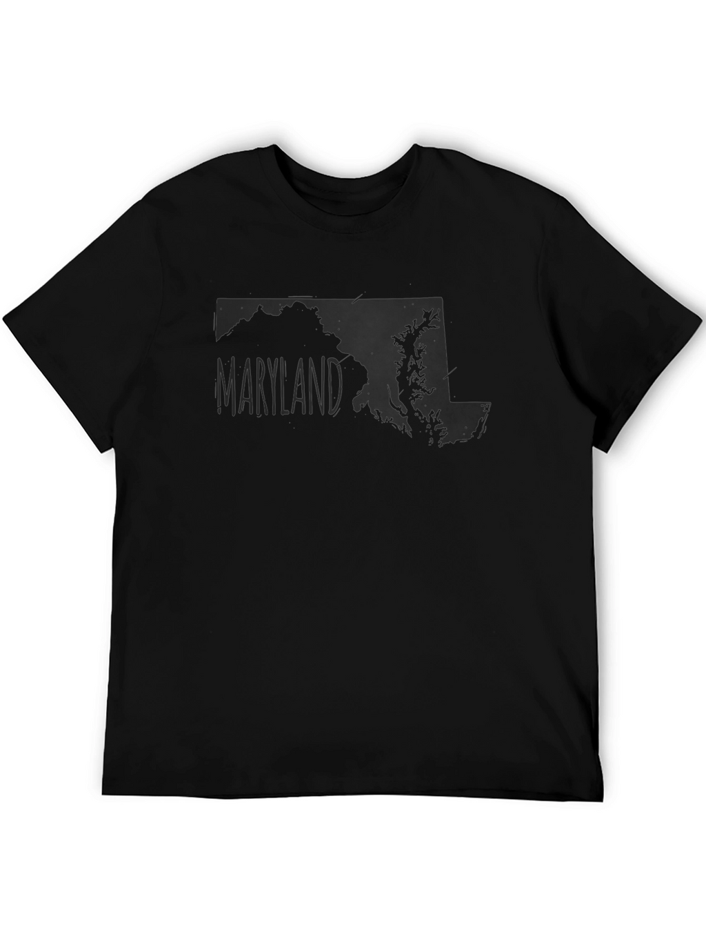 Maryland State Map Graphic T-Shirt