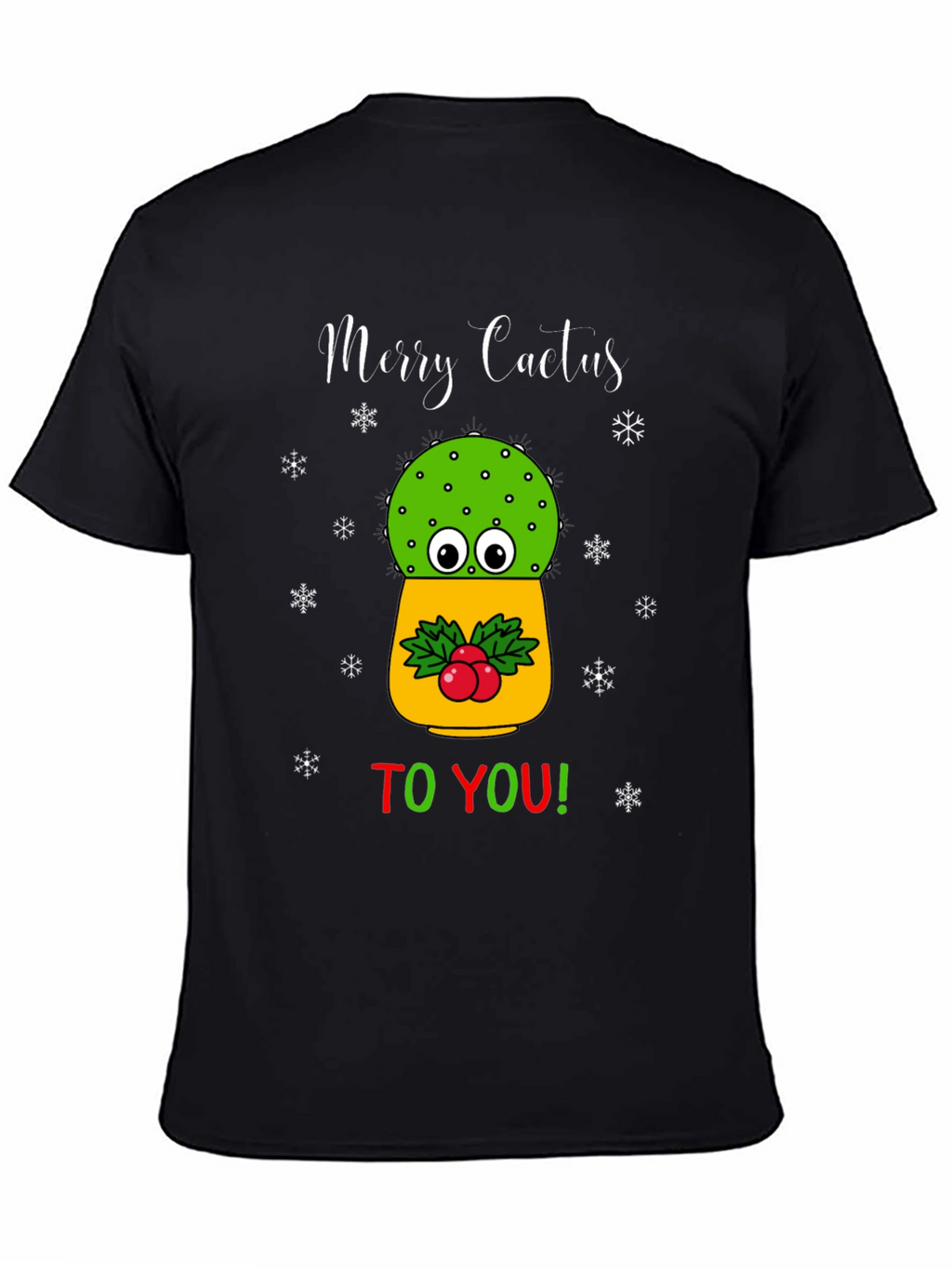 Merry Cactus T-Shirt - Holiday Humor Tee