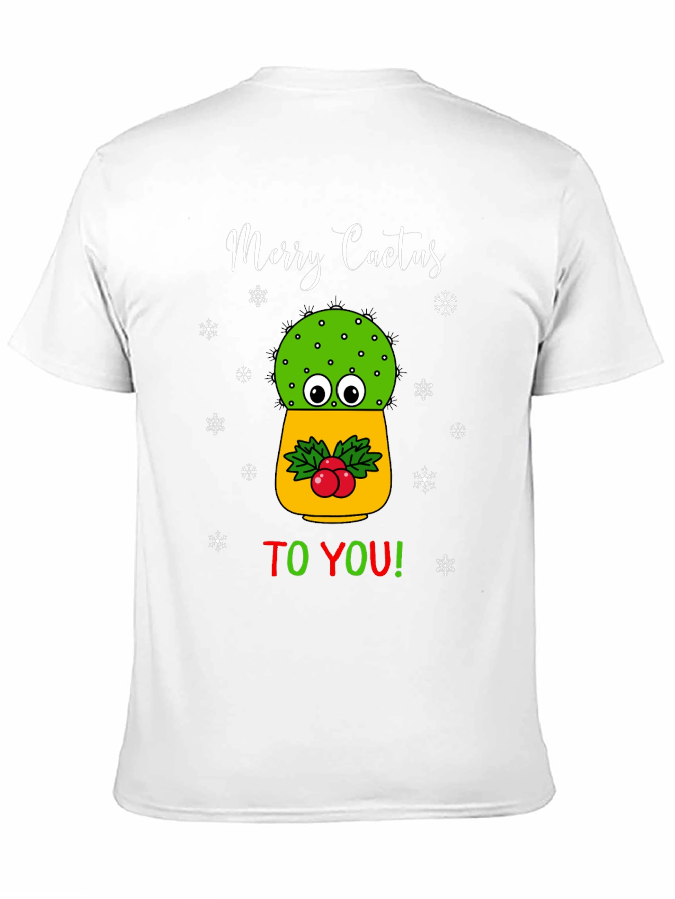 Merry Cactus T-Shirt - Holiday Humor Tee