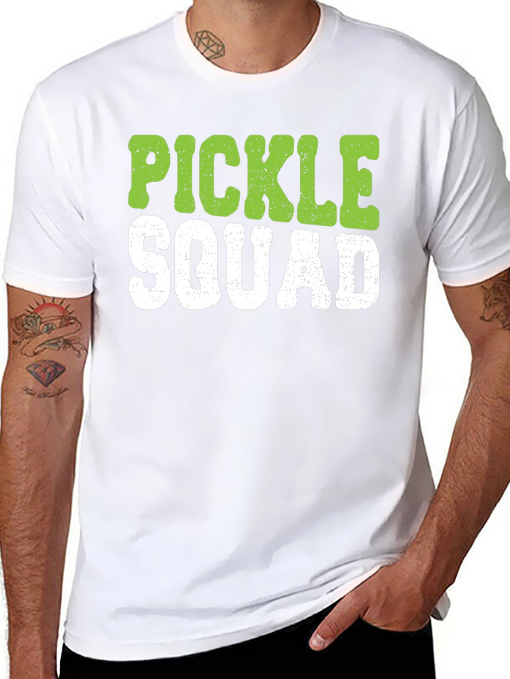 Pickle Squad Graphic Tee - Black Crew Neck T-Shirt
