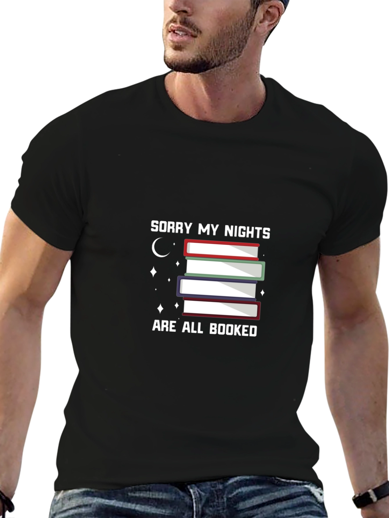 Booked Nights Graphic T-Shirt - Book Lovers Tee