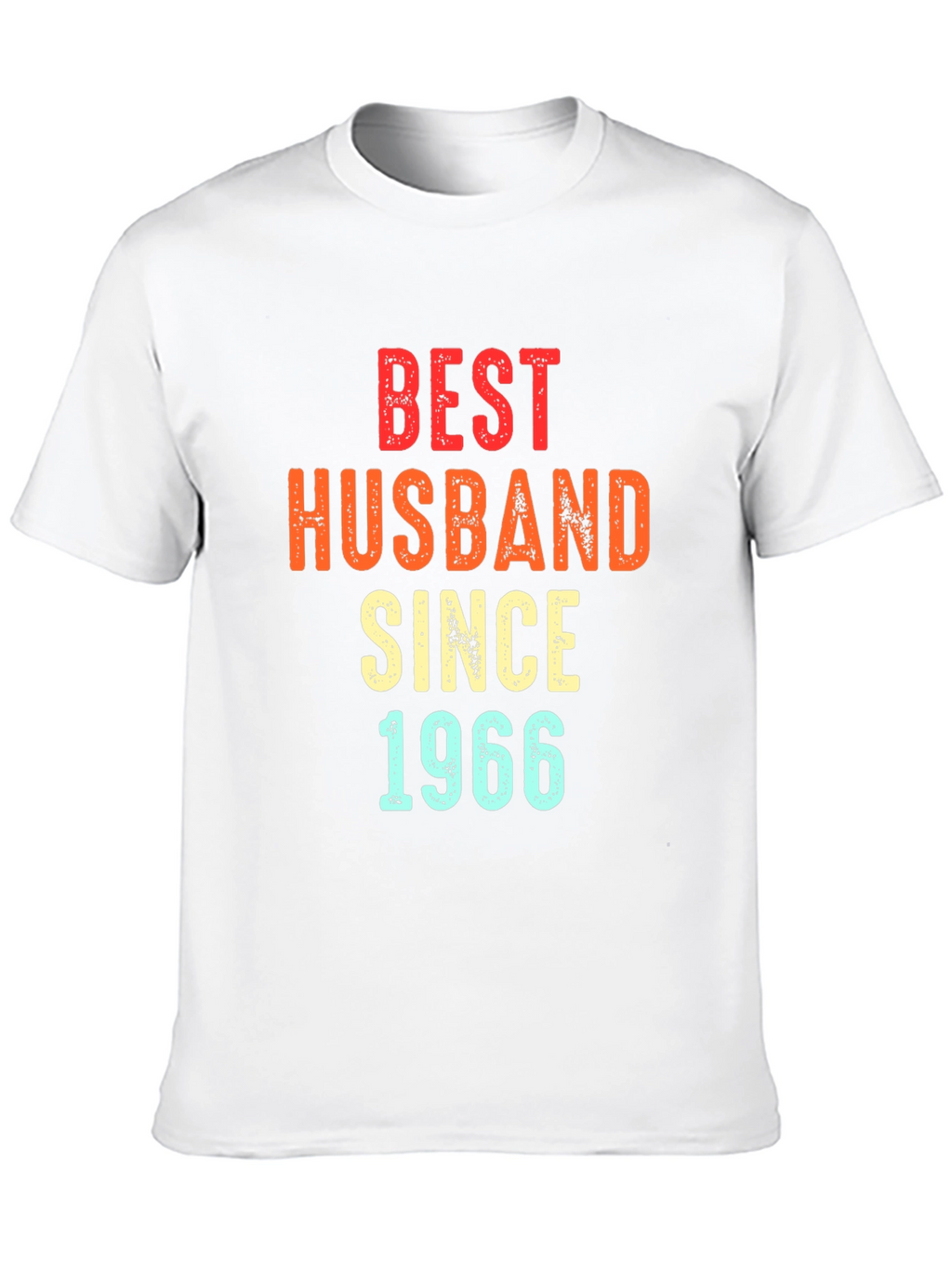 Best Husband Since 1966 T-Shirt - Black Mens