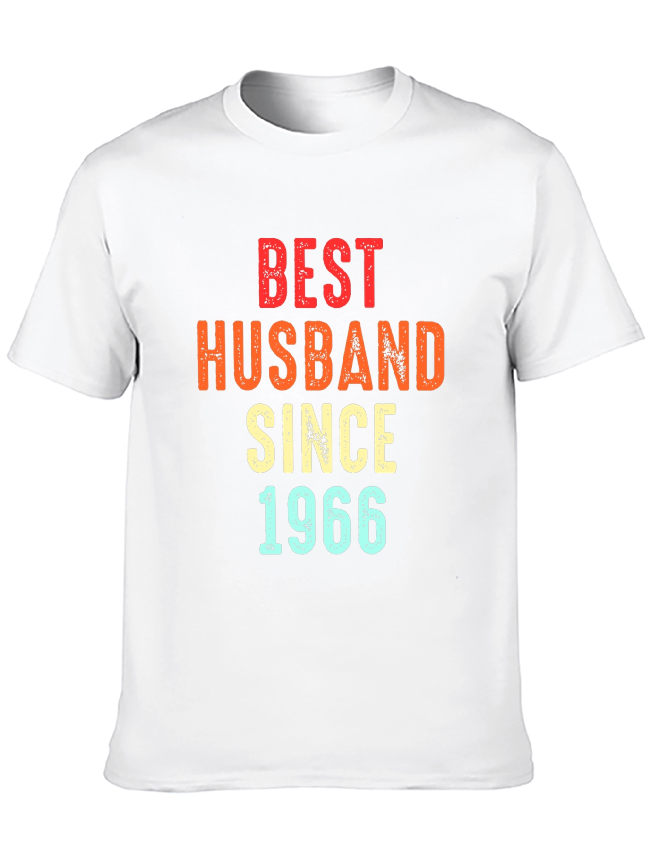 Best Husband Since 1966 T-Shirt - Black Mens