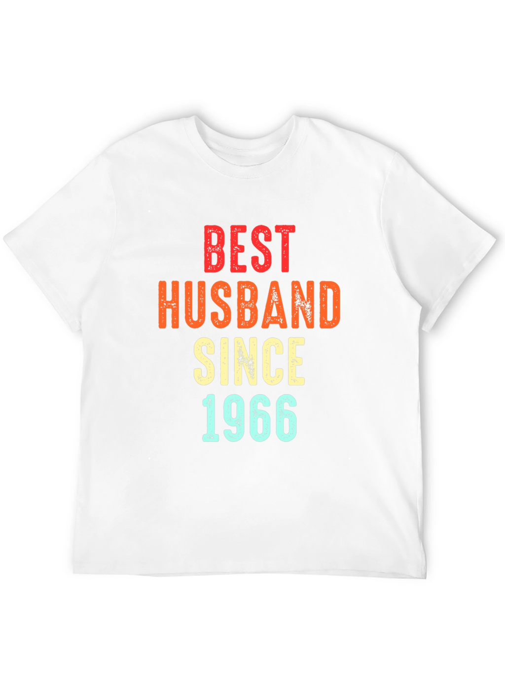 Best Husband Since 1966 T-Shirt - Black Mens