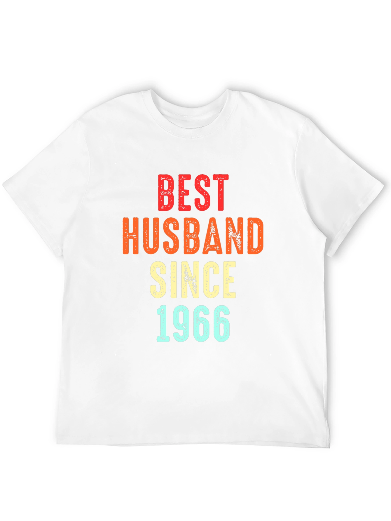 Best Husband Since 1966 T-Shirt - Black Mens