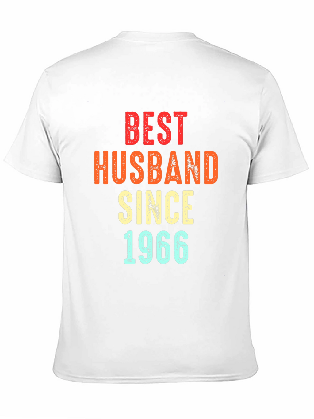Best Husband Since 1966 T-Shirt - Black Mens