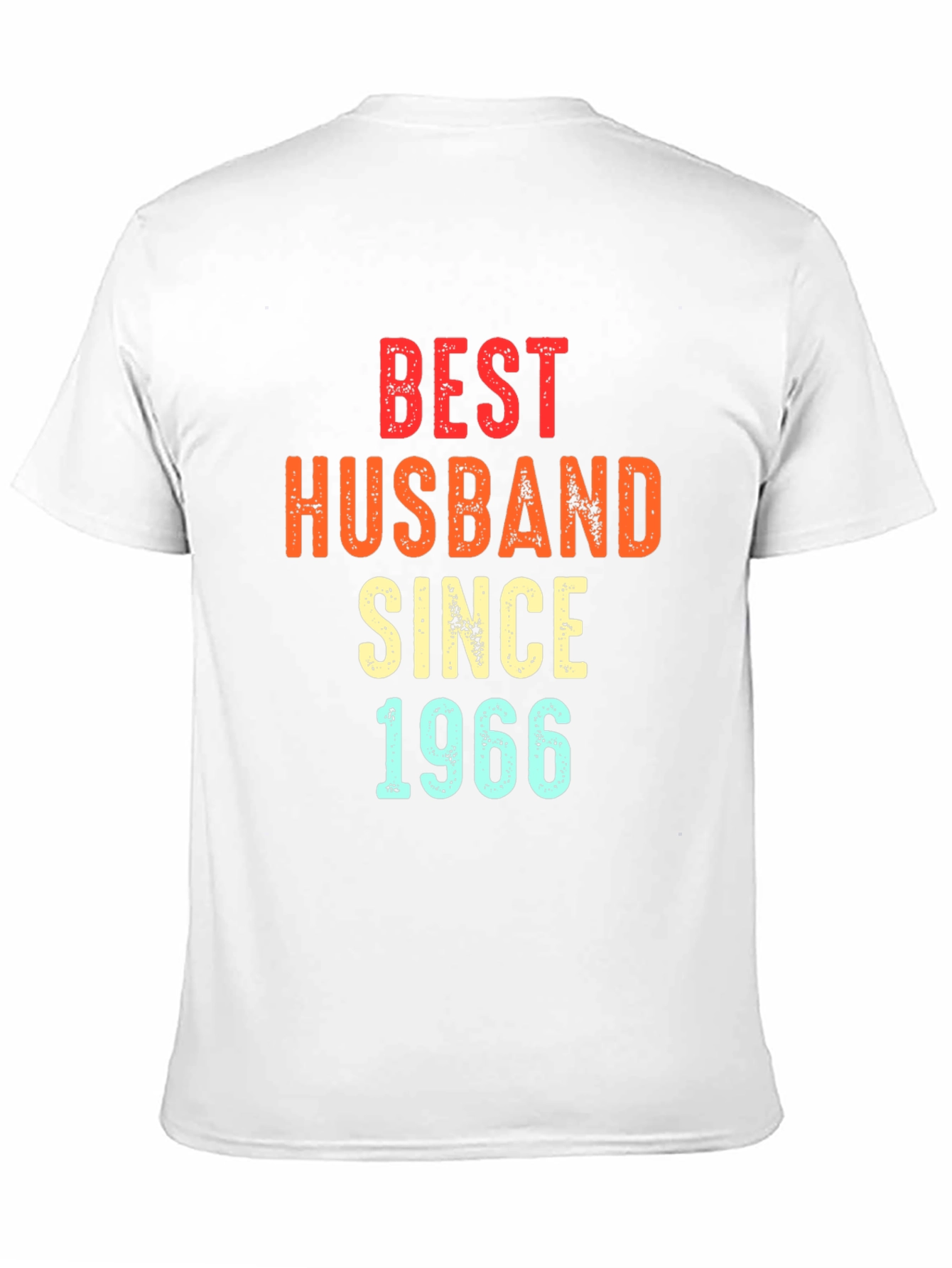 Best Husband Since 1966 T-Shirt - Black Mens