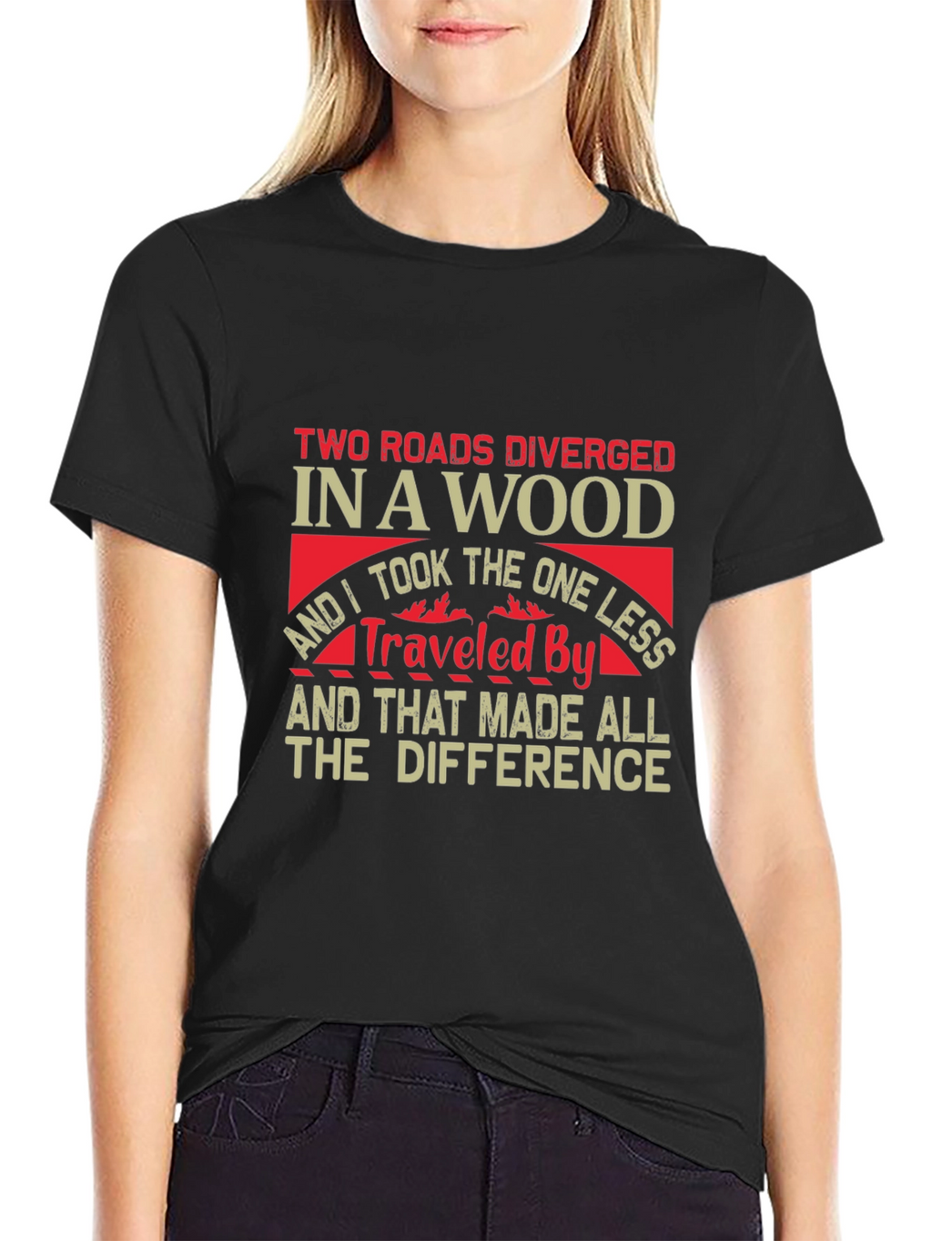 Two Roads Diverged T-Shirt - Inspirational Travel Tee