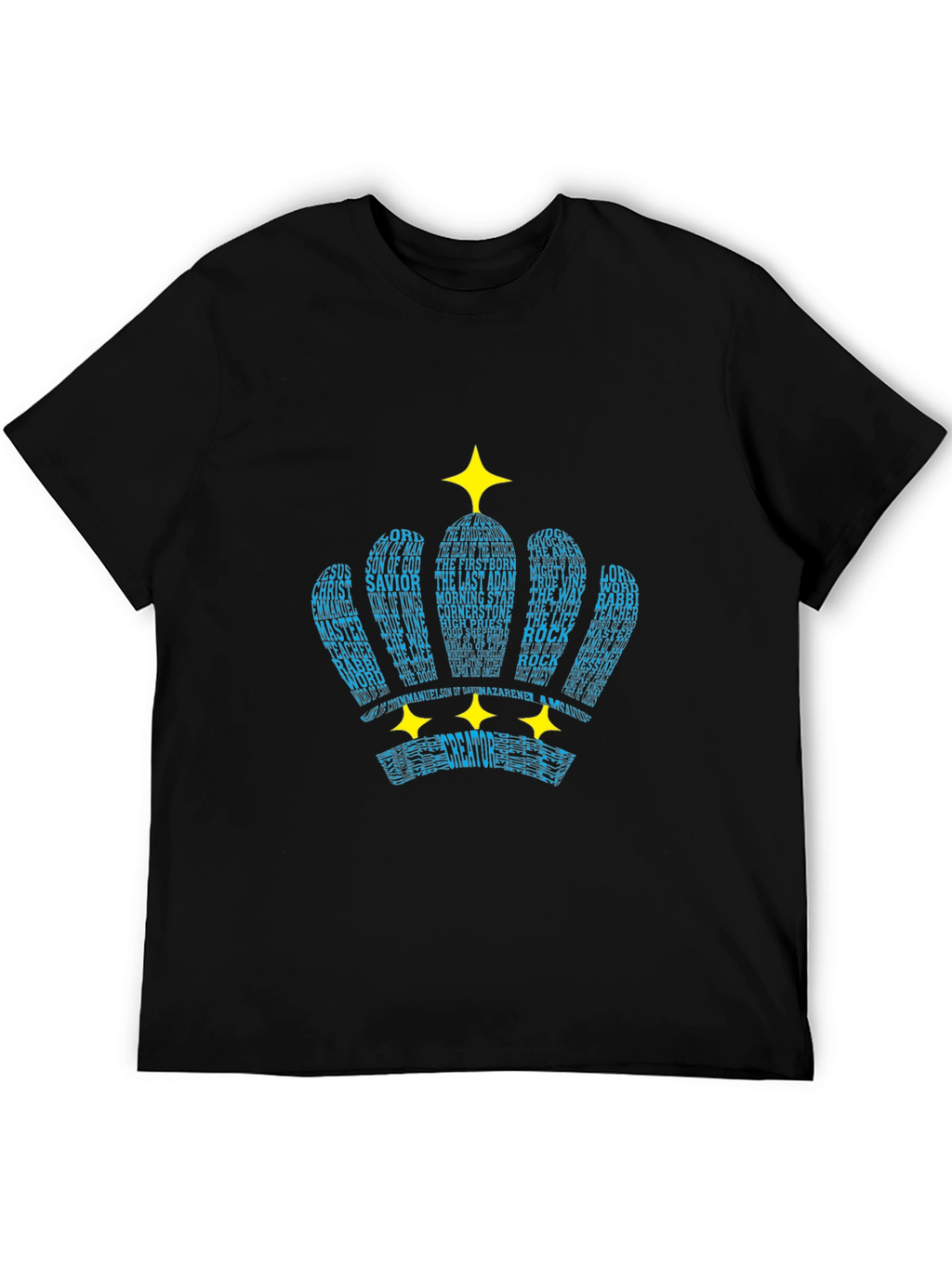 Word Crown Black T-Shirt