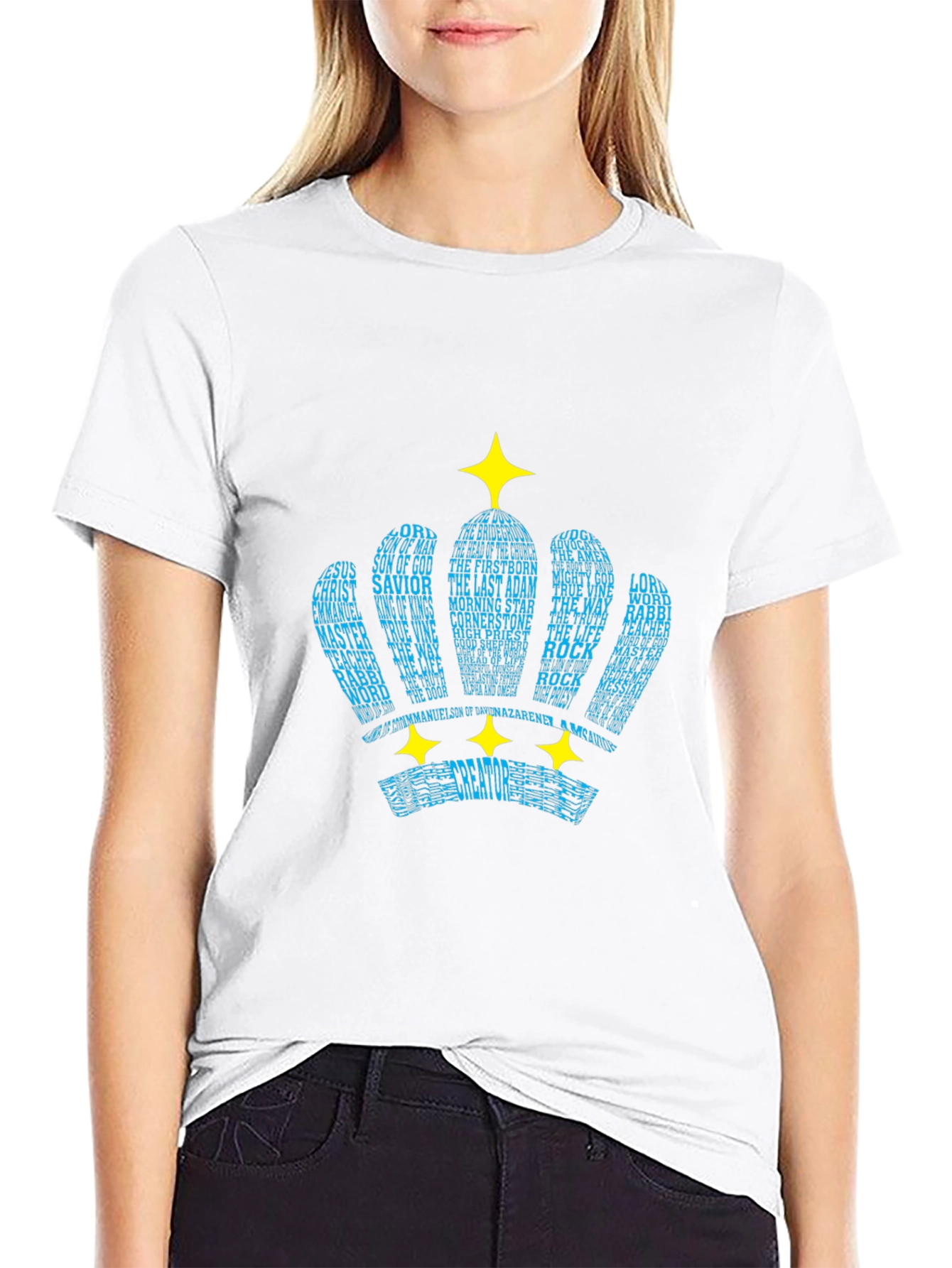 Word Crown Black T-Shirt