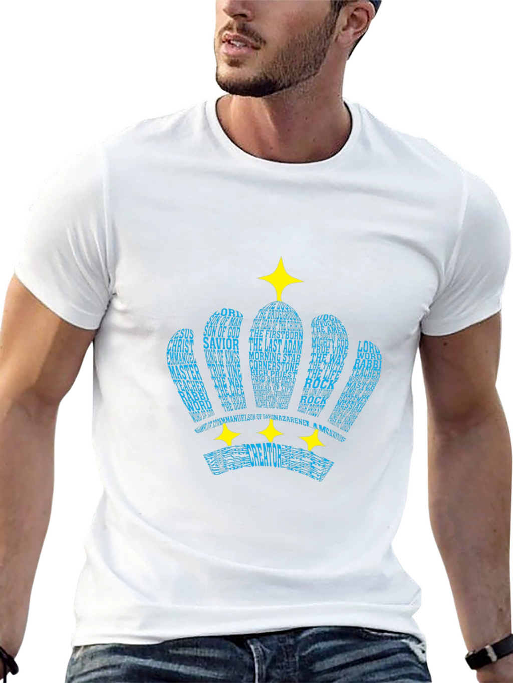 Word Crown Black T-Shirt
