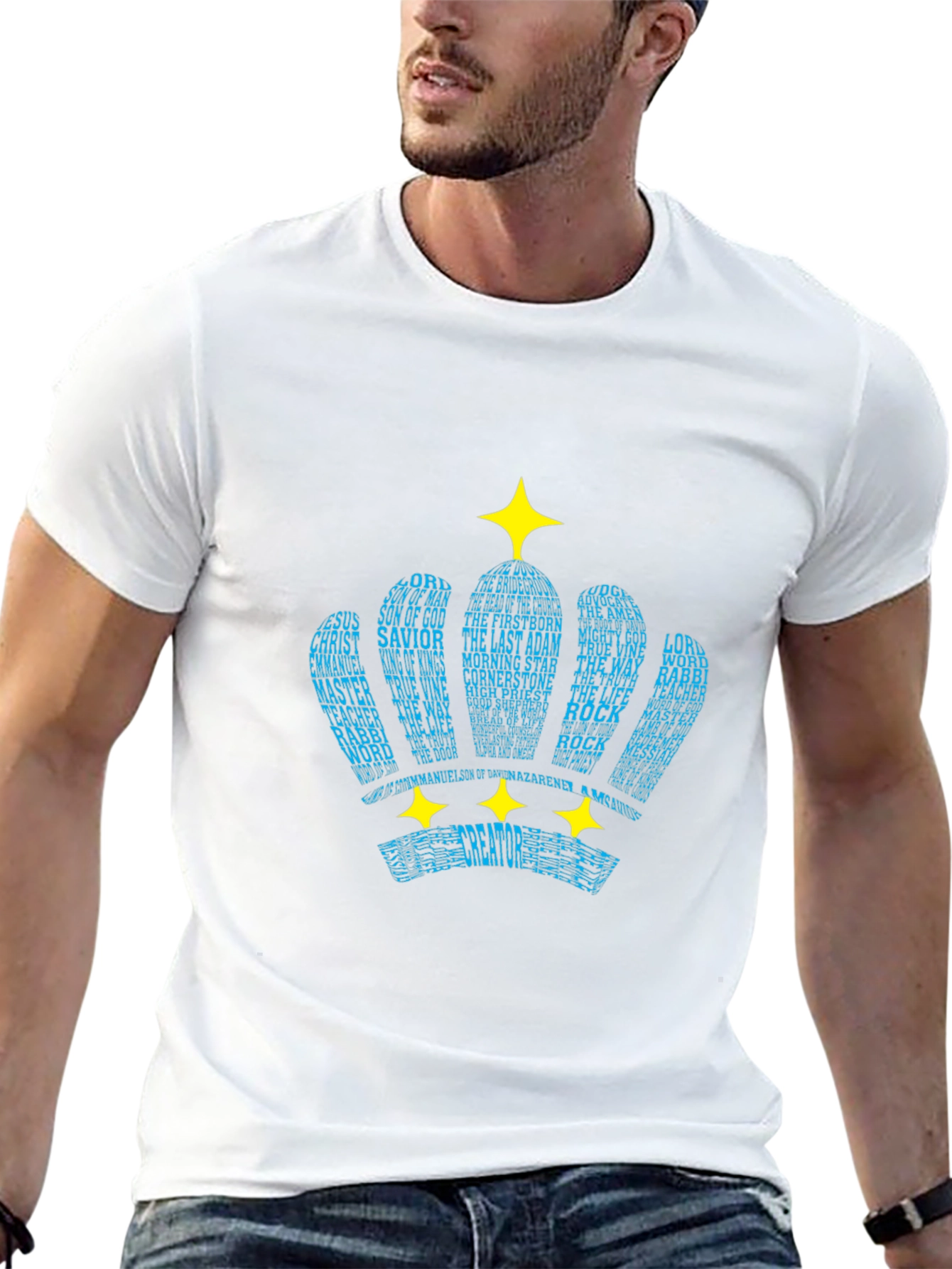 Word Crown Black T-Shirt