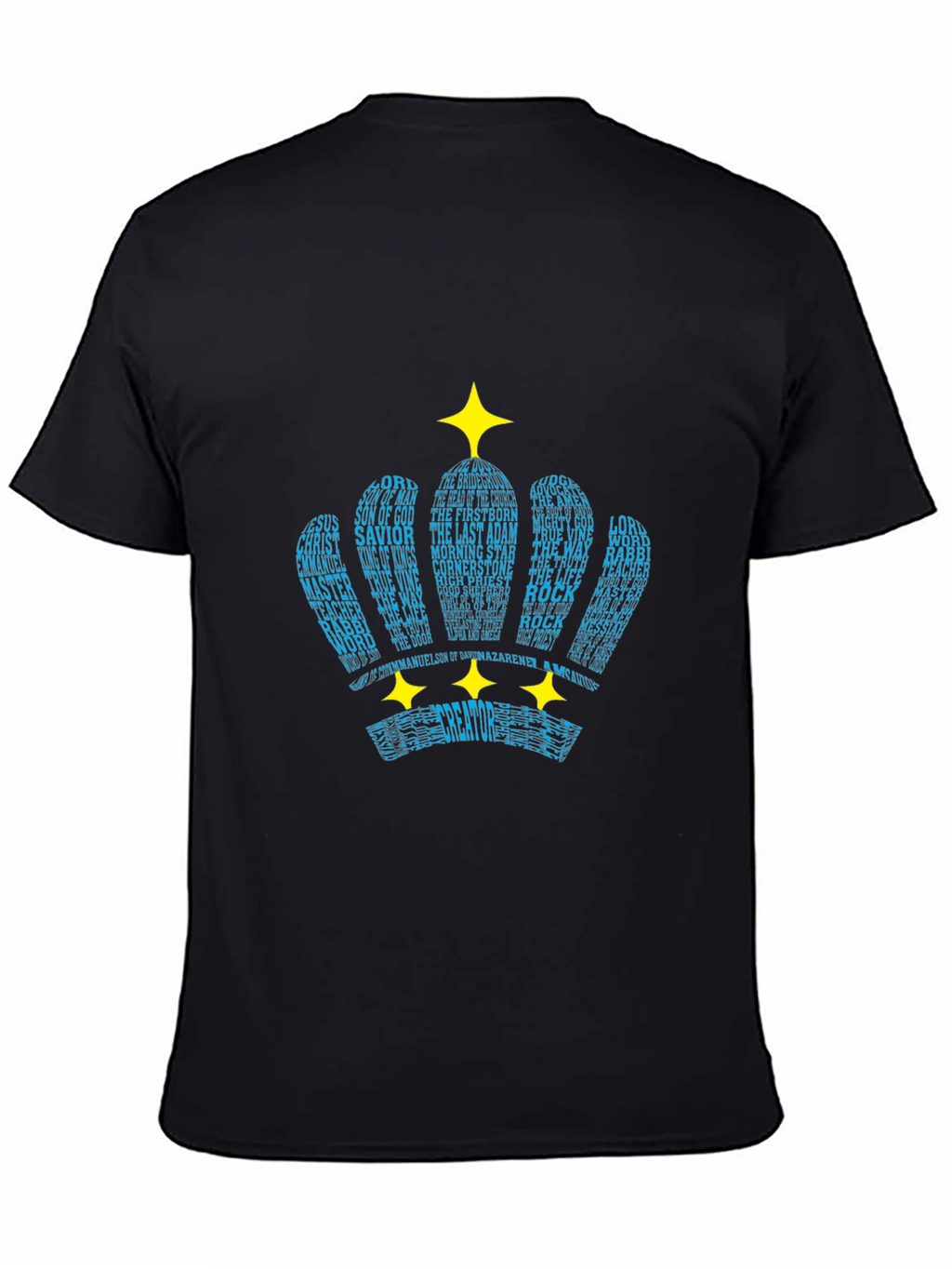 Word Crown Black T-Shirt