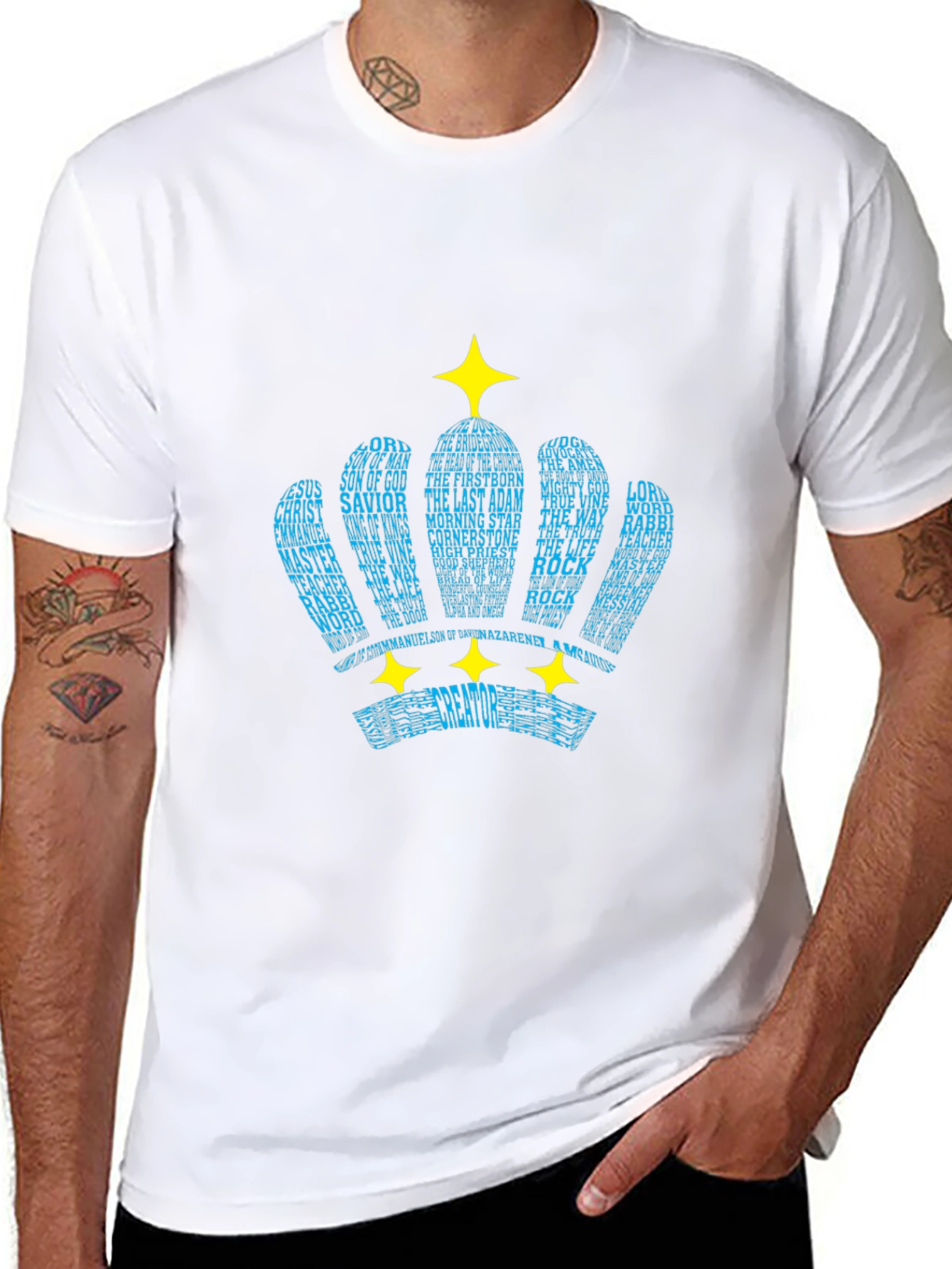 Word Crown Black T-Shirt