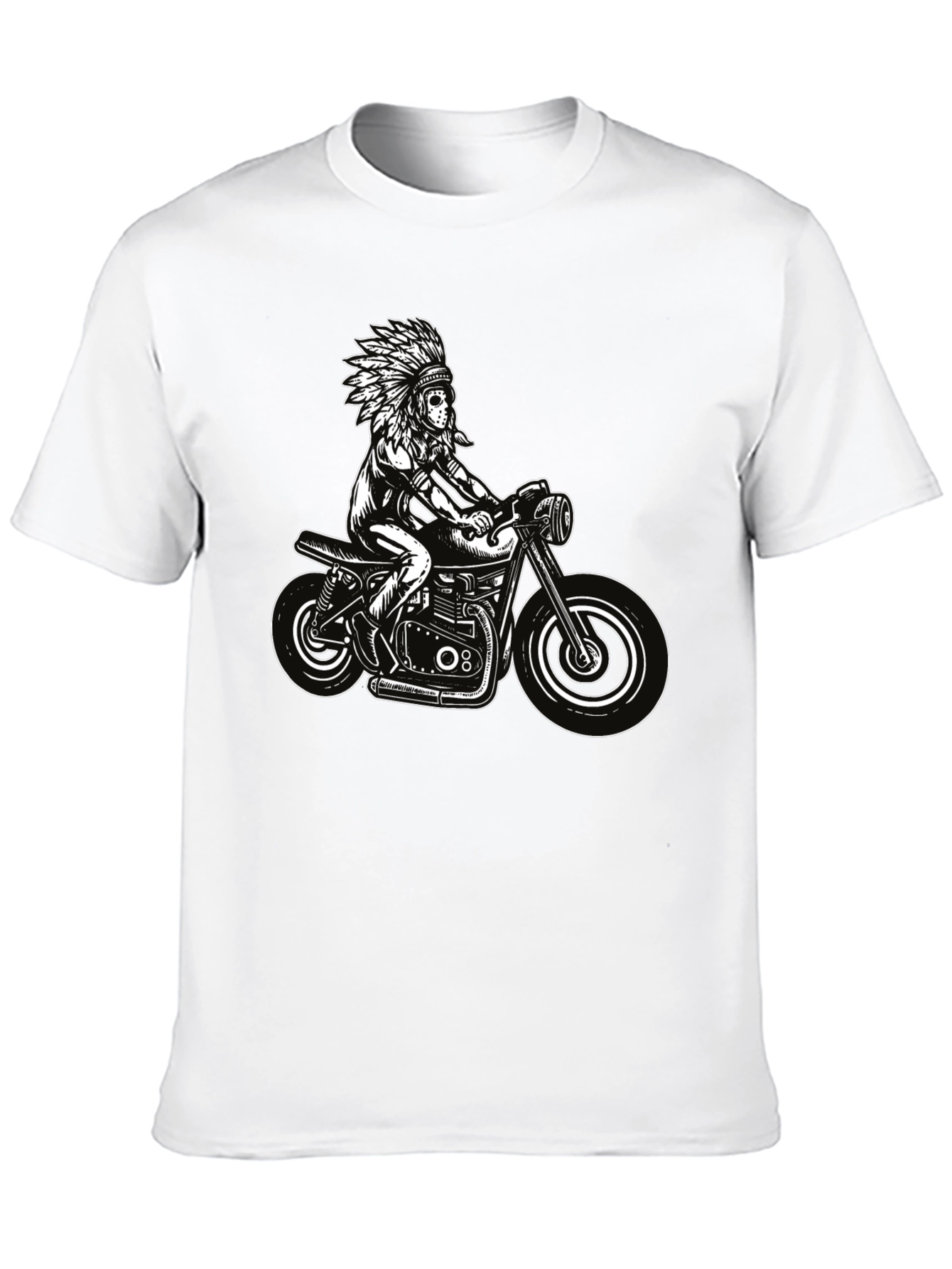 Black Indian Motorcycle Graphic T-Shirt