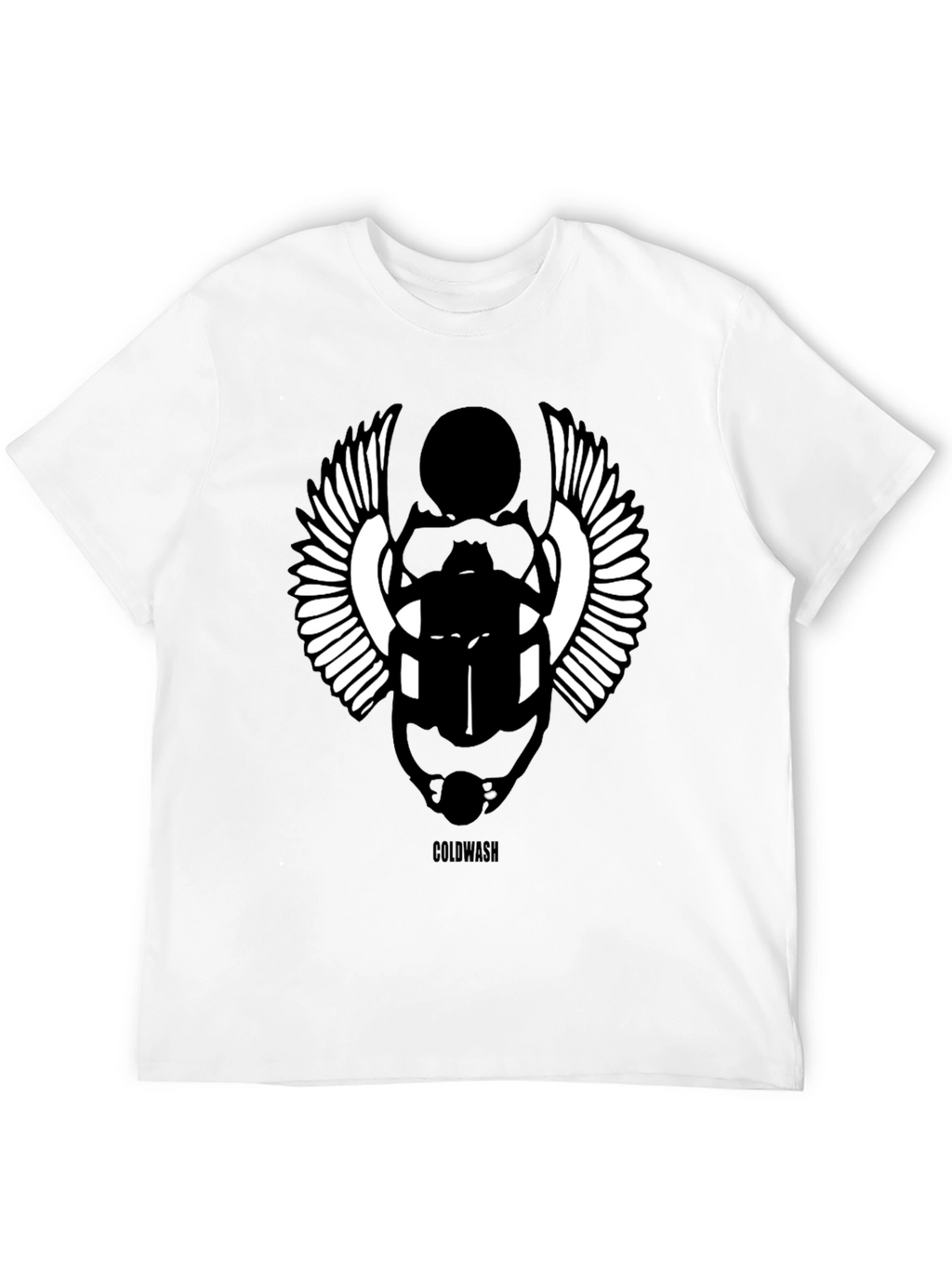 Egyptian Scarab Beetle Graphic Black T-Shirt