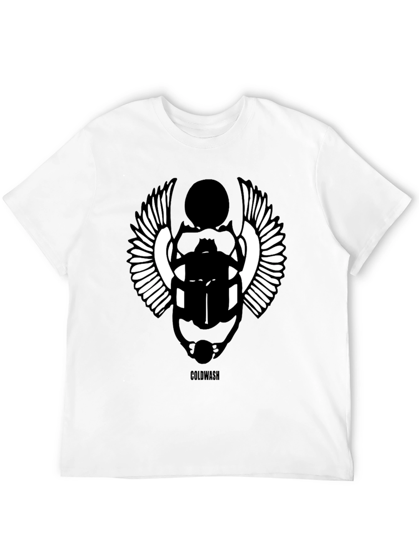 Egyptian Scarab Beetle Graphic Black T-Shirt
