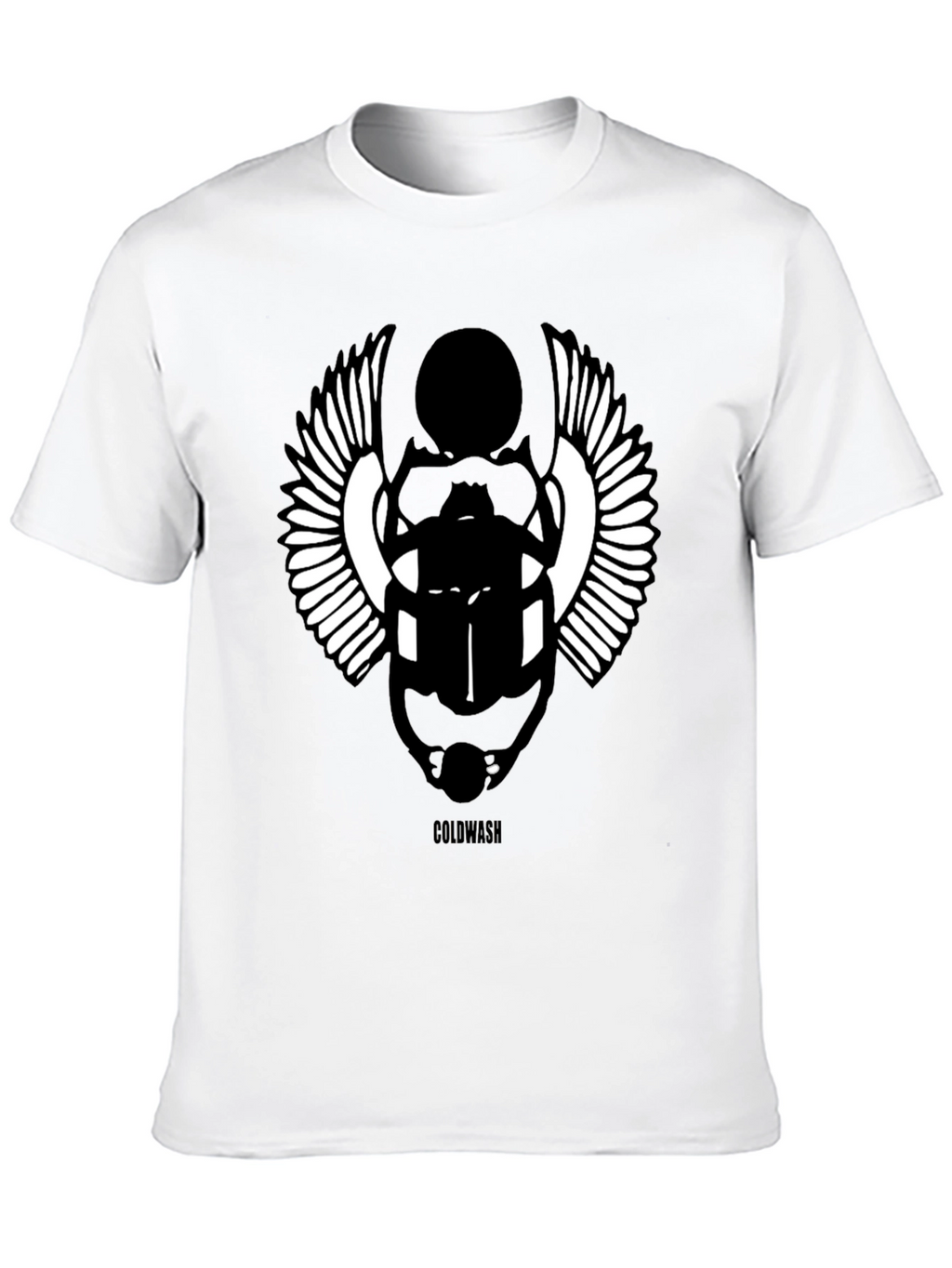 Egyptian Scarab Beetle Graphic Black T-Shirt