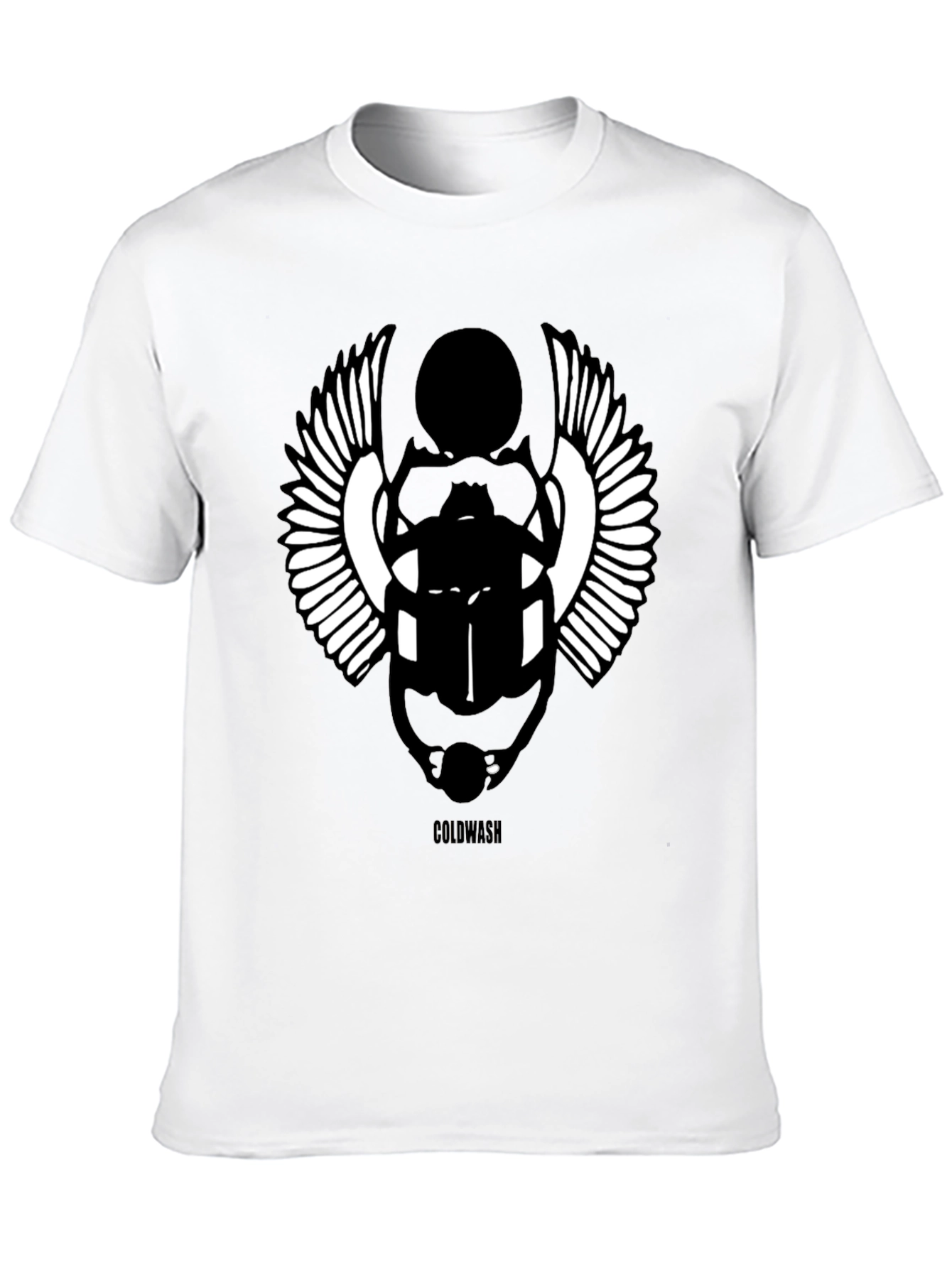 Egyptian Scarab Beetle Graphic Black T-Shirt