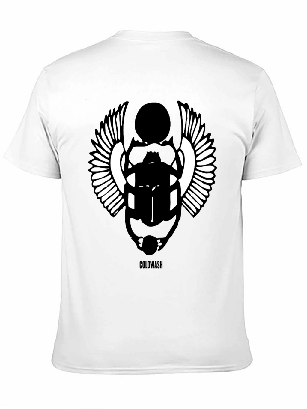 Egyptian Scarab Beetle Graphic Black T-Shirt