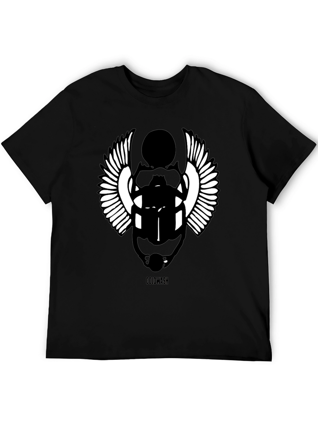 Egyptian Scarab Beetle Graphic Black T-Shirt