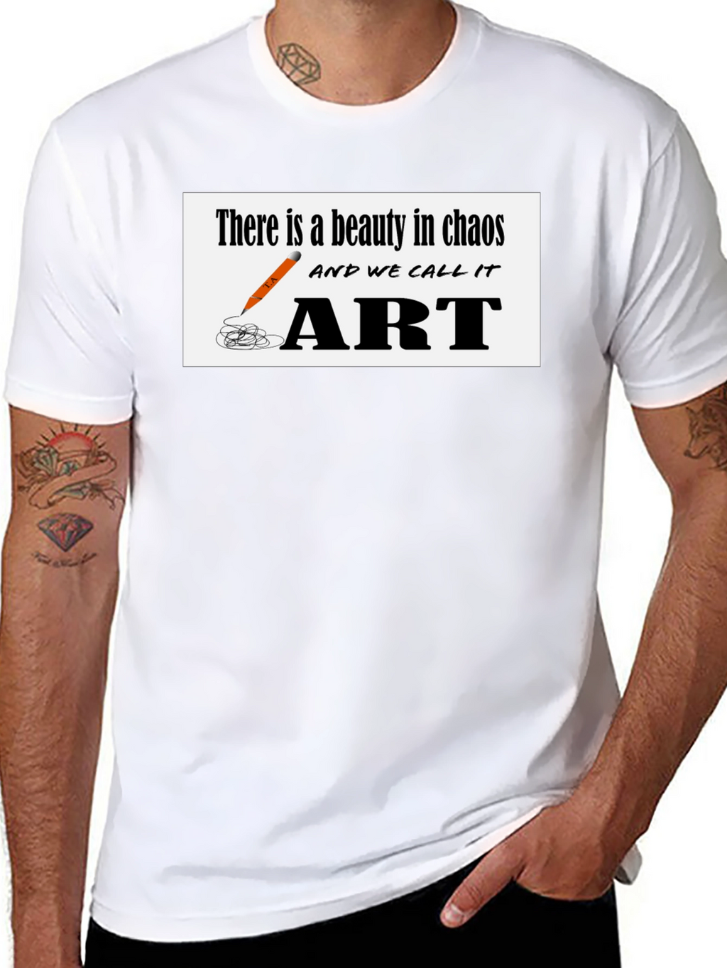 Chaos to Art Graphic T-Shirt - Beauty in Creation