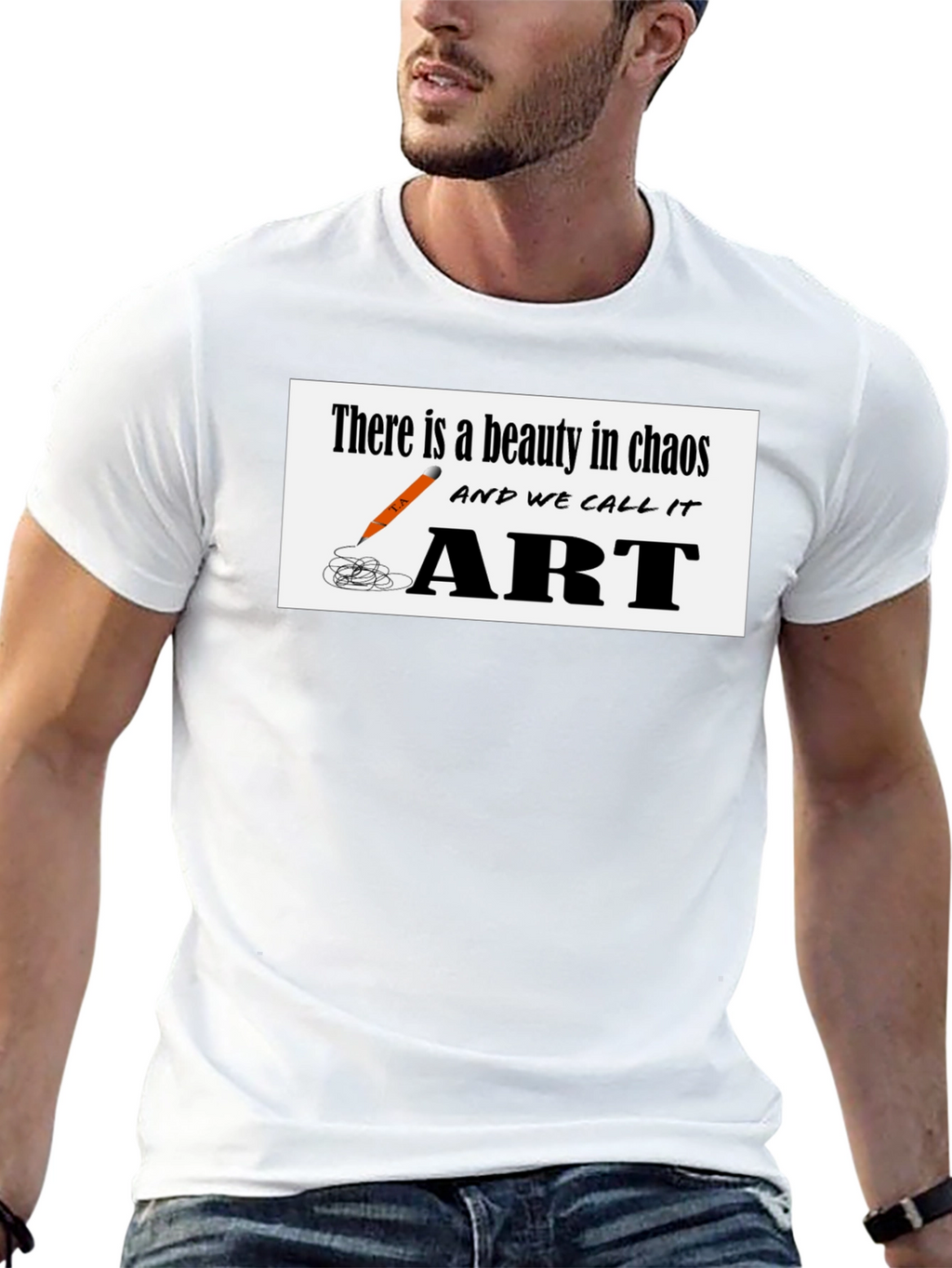 Chaos to Art Graphic T-Shirt - Beauty in Creation