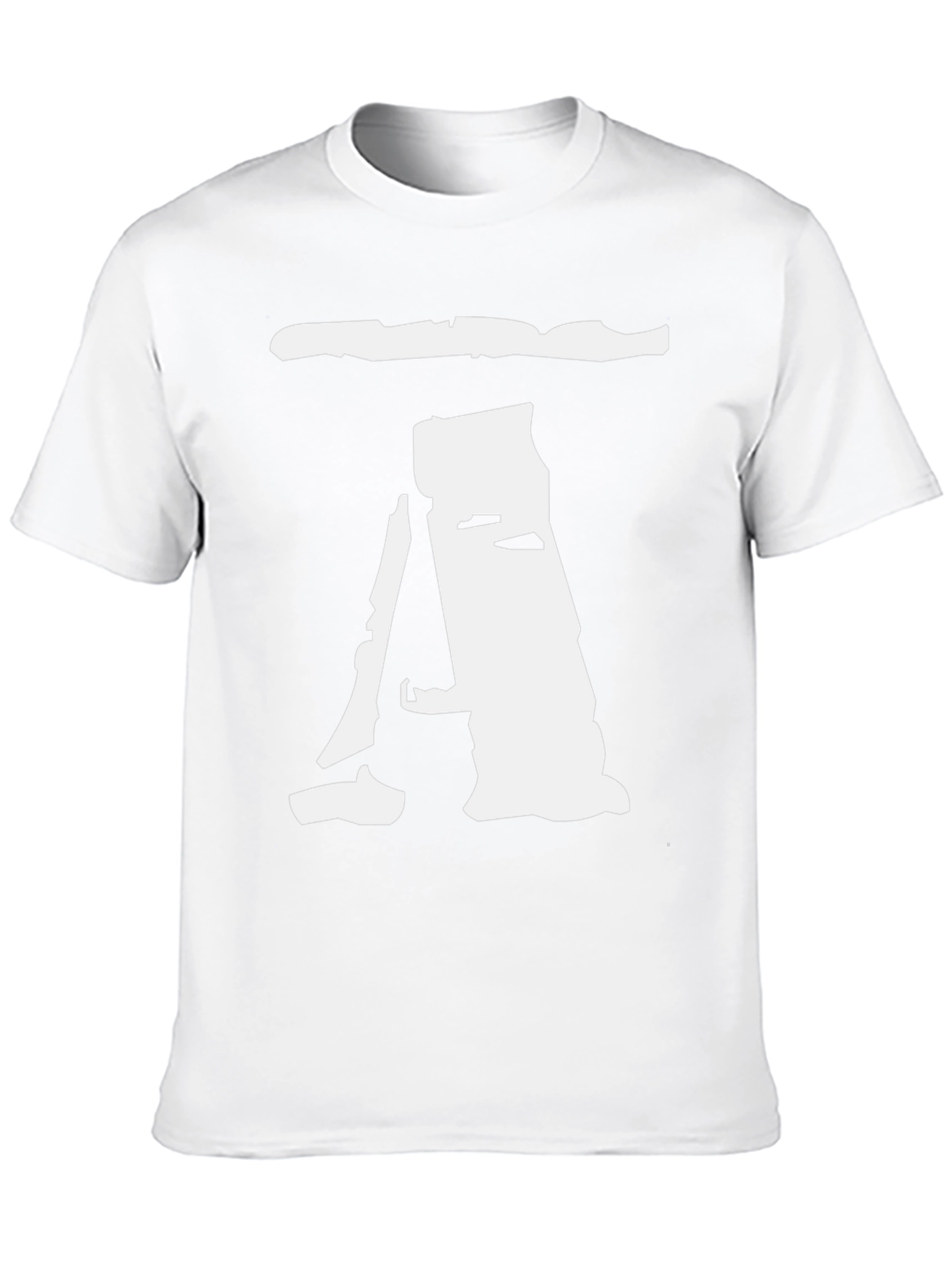 Abstract A Graphic Print Black T-Shirt