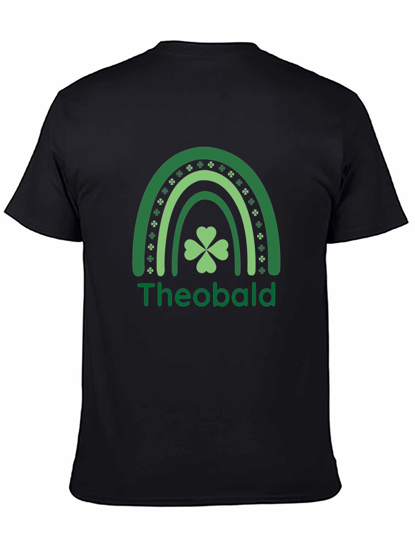 St. Patricks Day Theobald Rainbow Shamrock T-Shirt