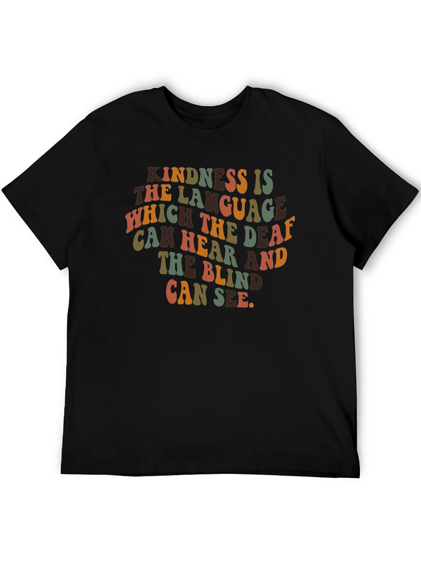 Kindness is the Language T-Shirt - Retro Style