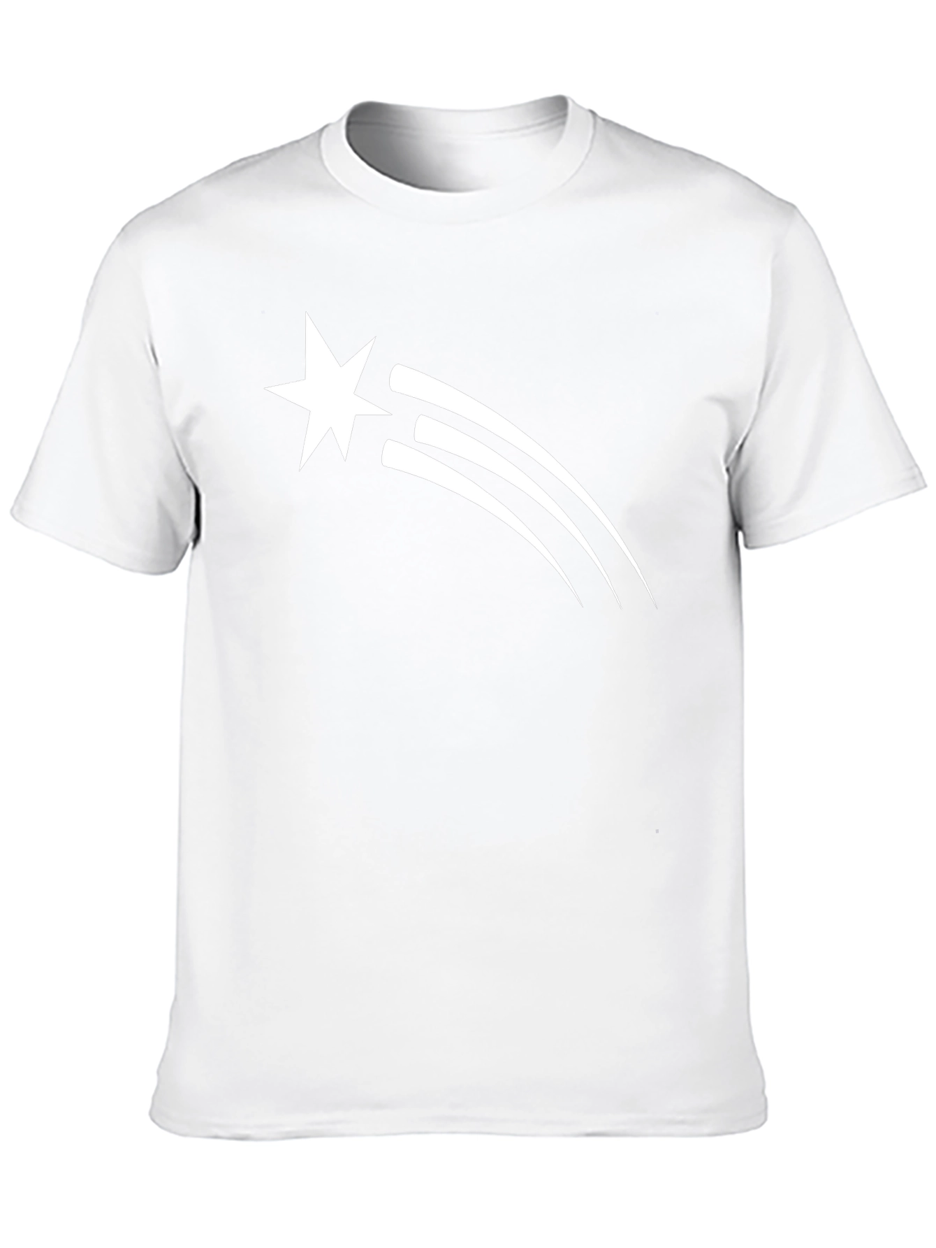 Star Trail Graphic Tee - Black Cotton T-Shirt