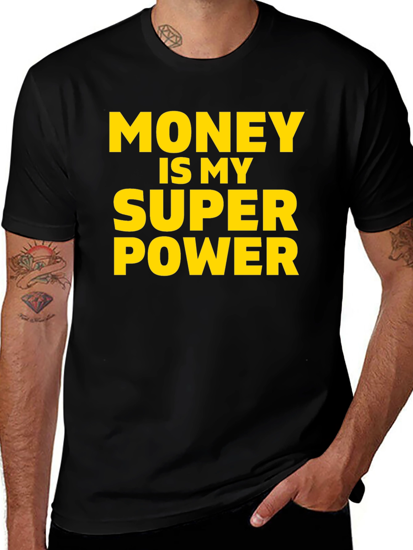 Money Is My Superpower T-Shirt - Black