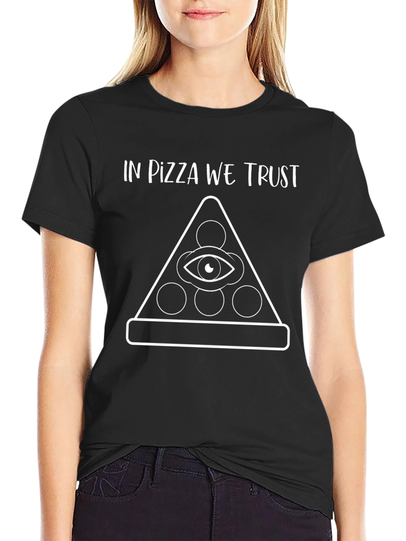 In Pizza We Trust Graphic T-Shirt