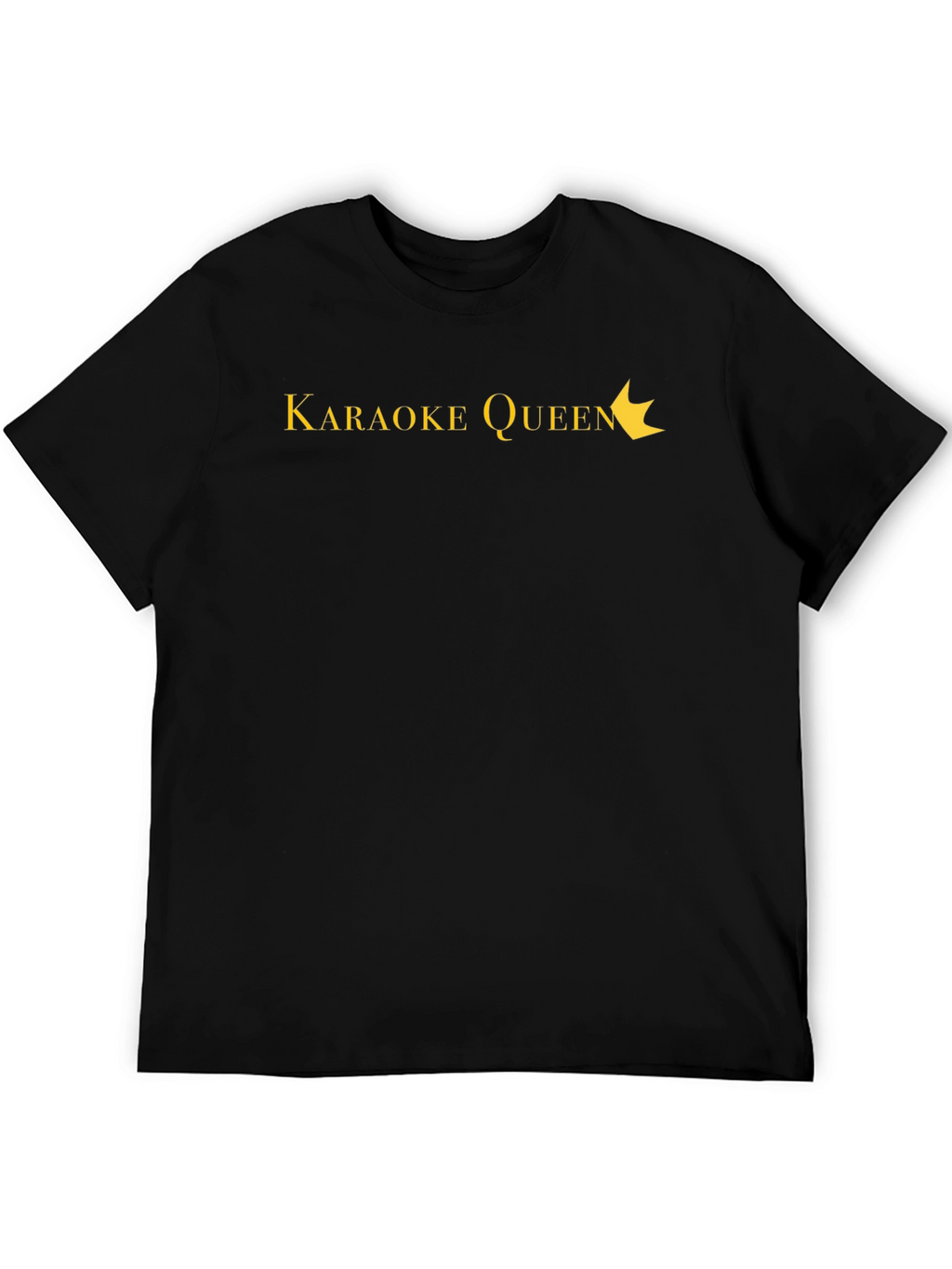 Karaoke Queen Black T-Shirt - Sing Your Heart Out!