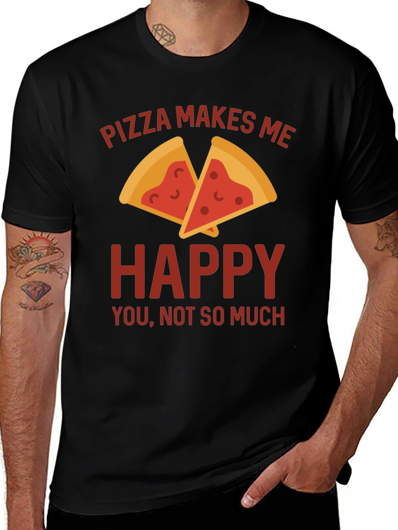 Pizza Makes Me Happy T-Shirt