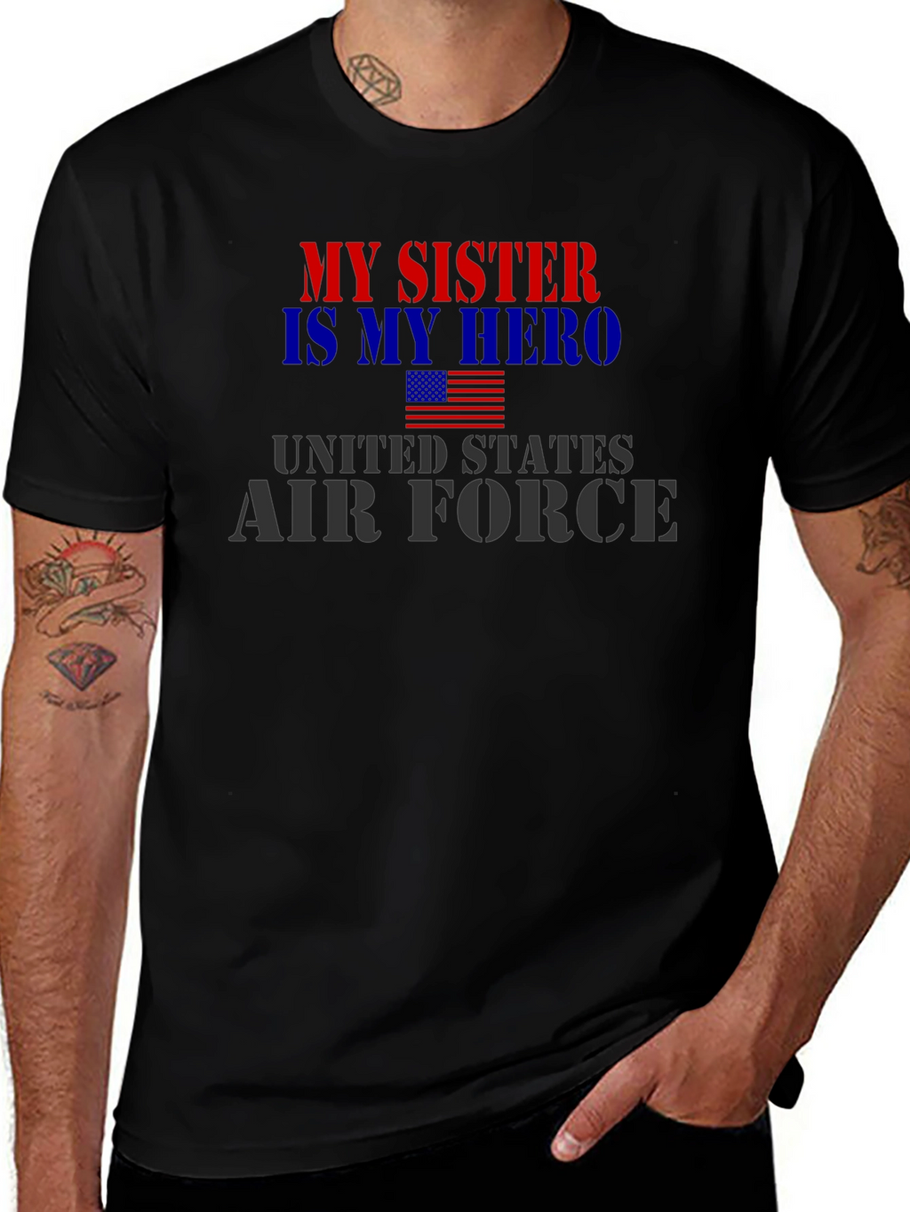 My Sister Hero Air Force Patriotic T-Shirt