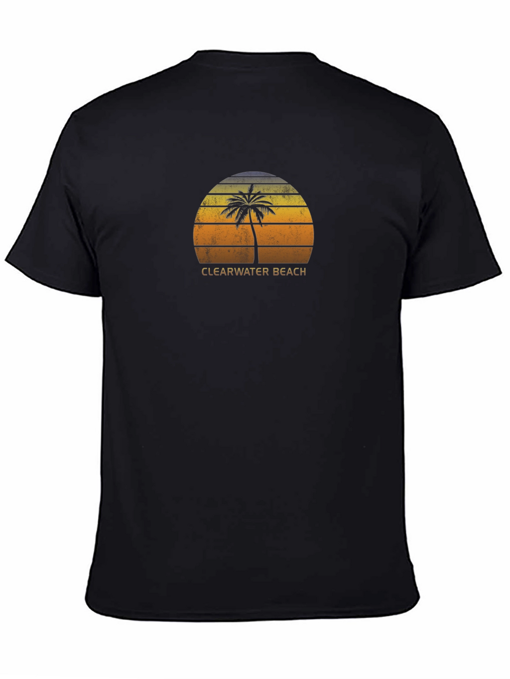 Clearwater Beach Palm Tree Graphic Tee - Retro Style