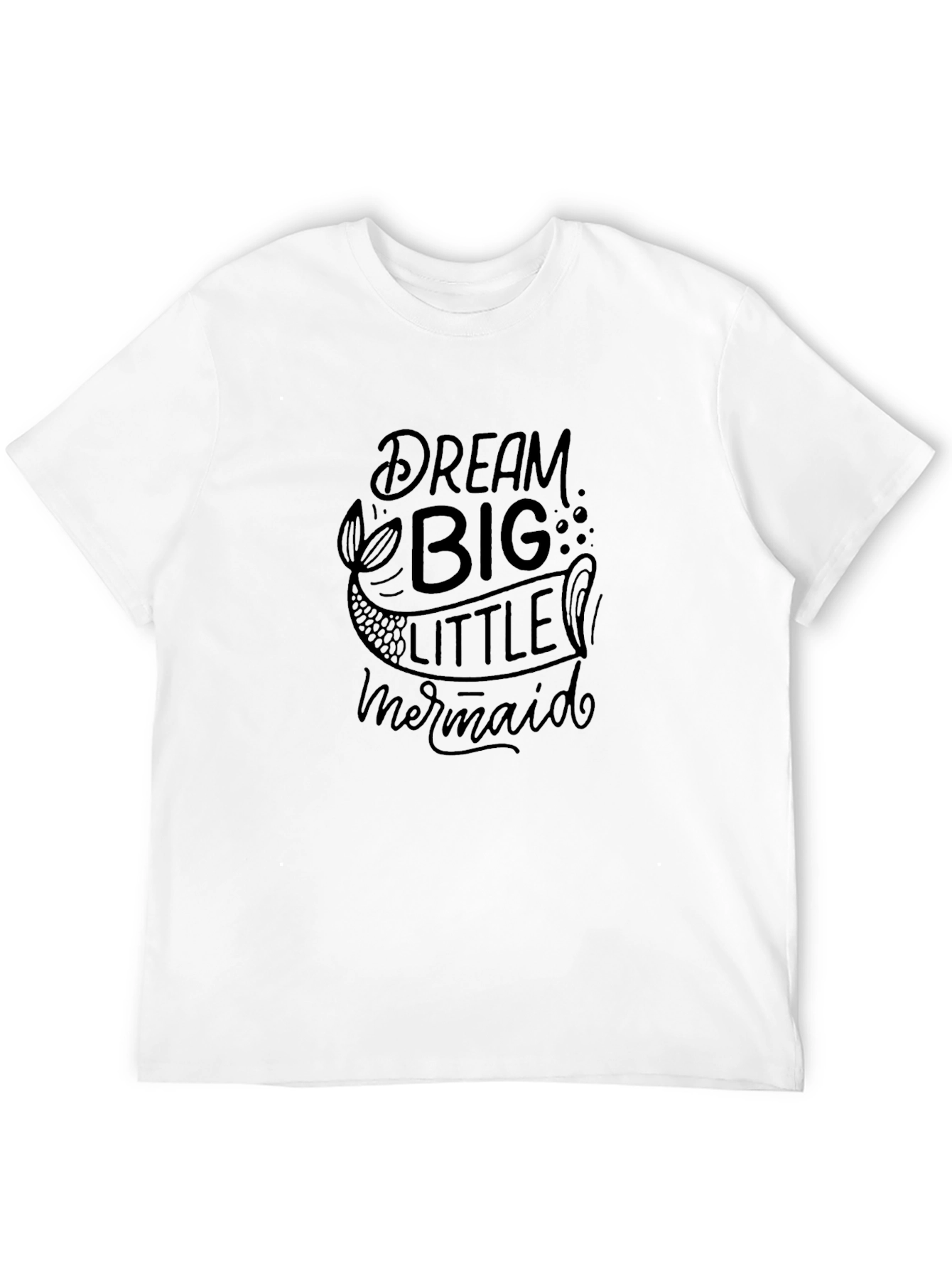 Dream Big Little Mermaid Black T-Shirt