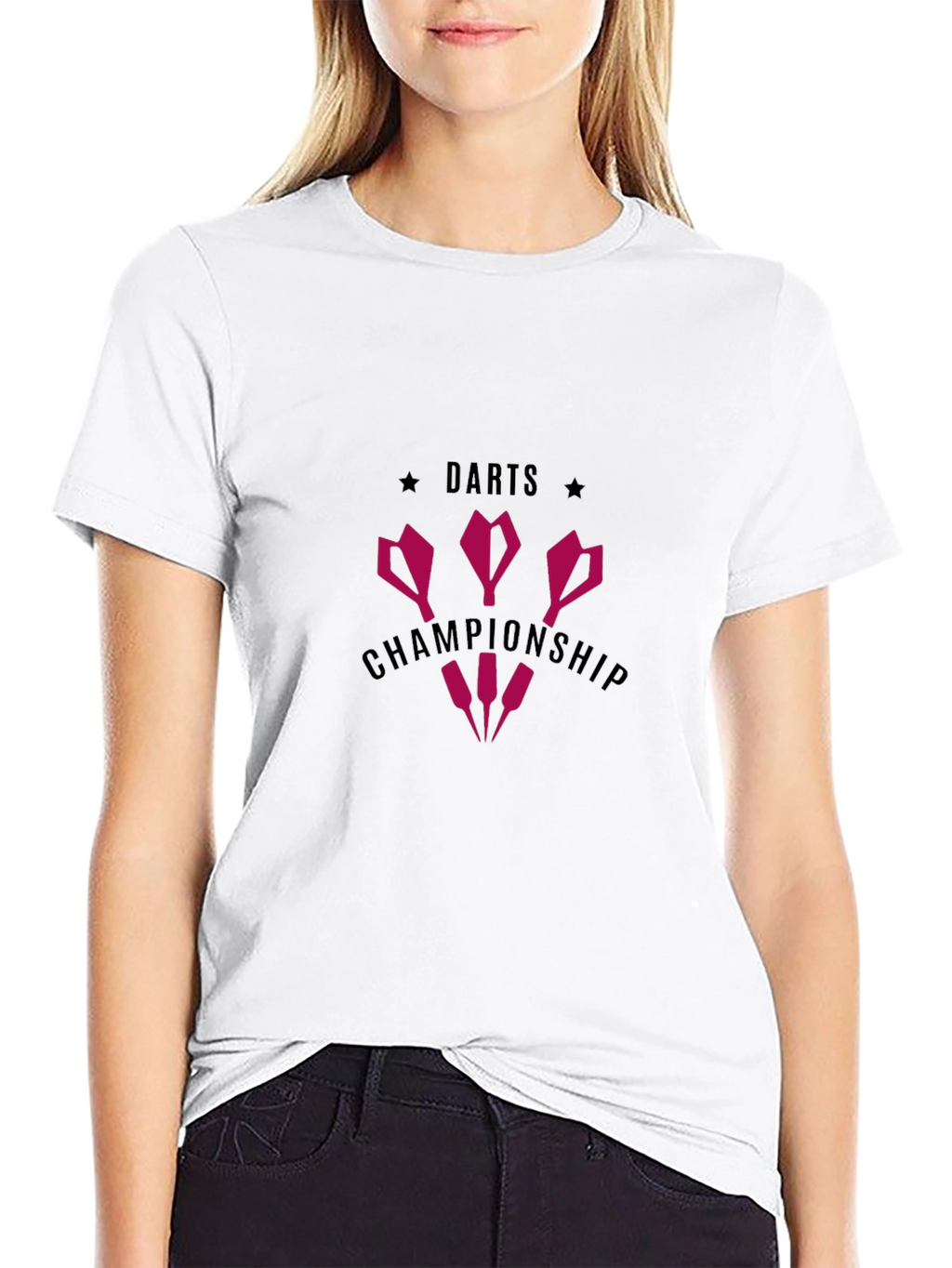Darts Championship Graphic T-Shirt - Black