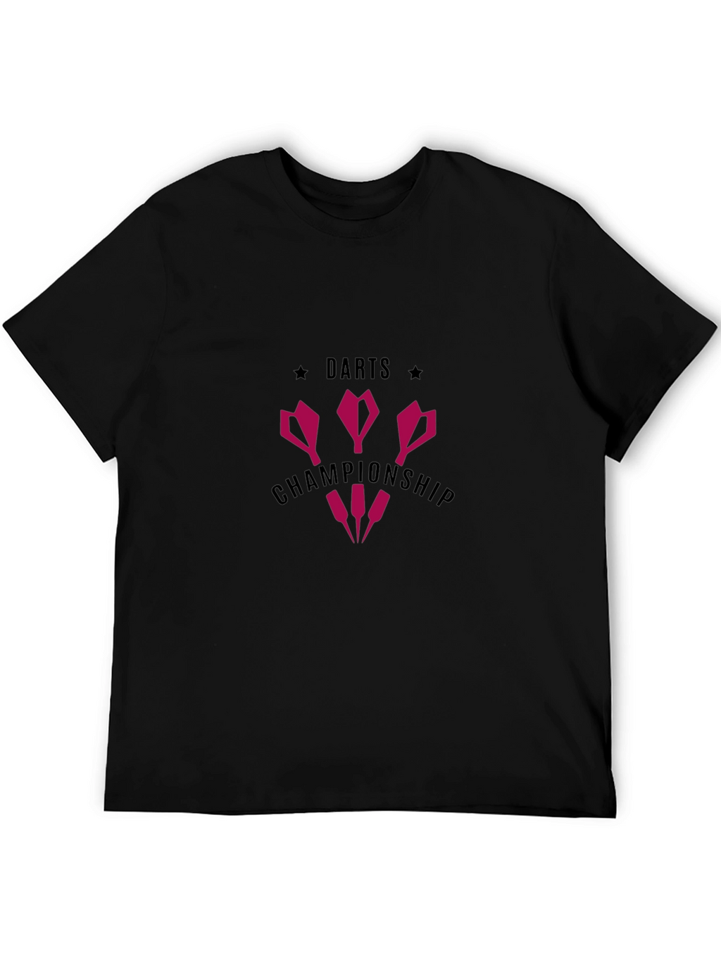 Darts Championship Graphic T-Shirt - Black