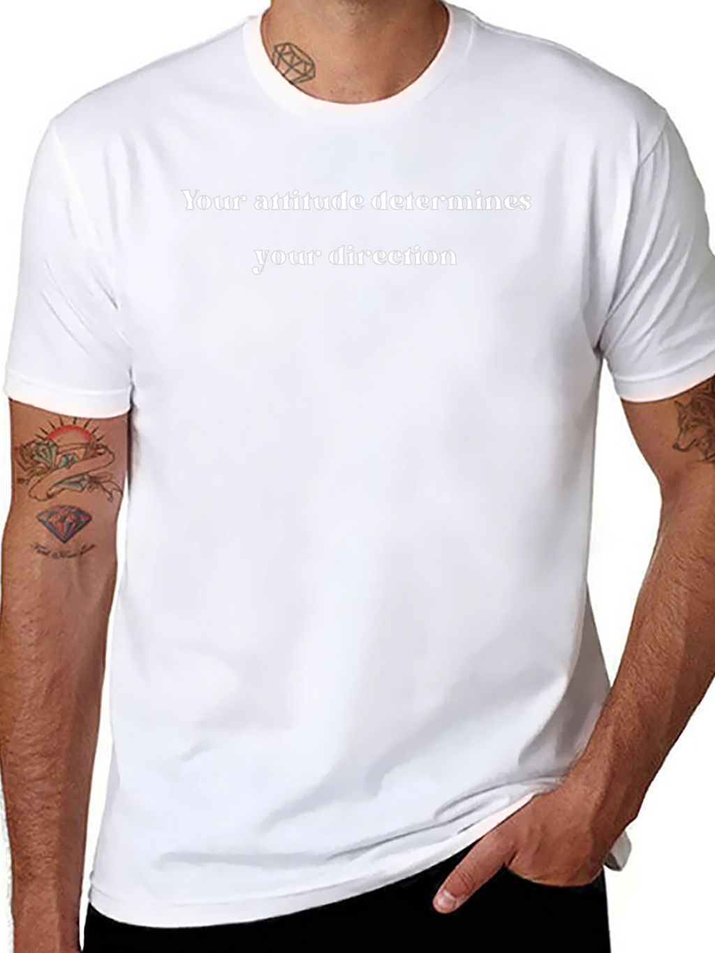 Attitude Determines Direction Graphic T-Shirt