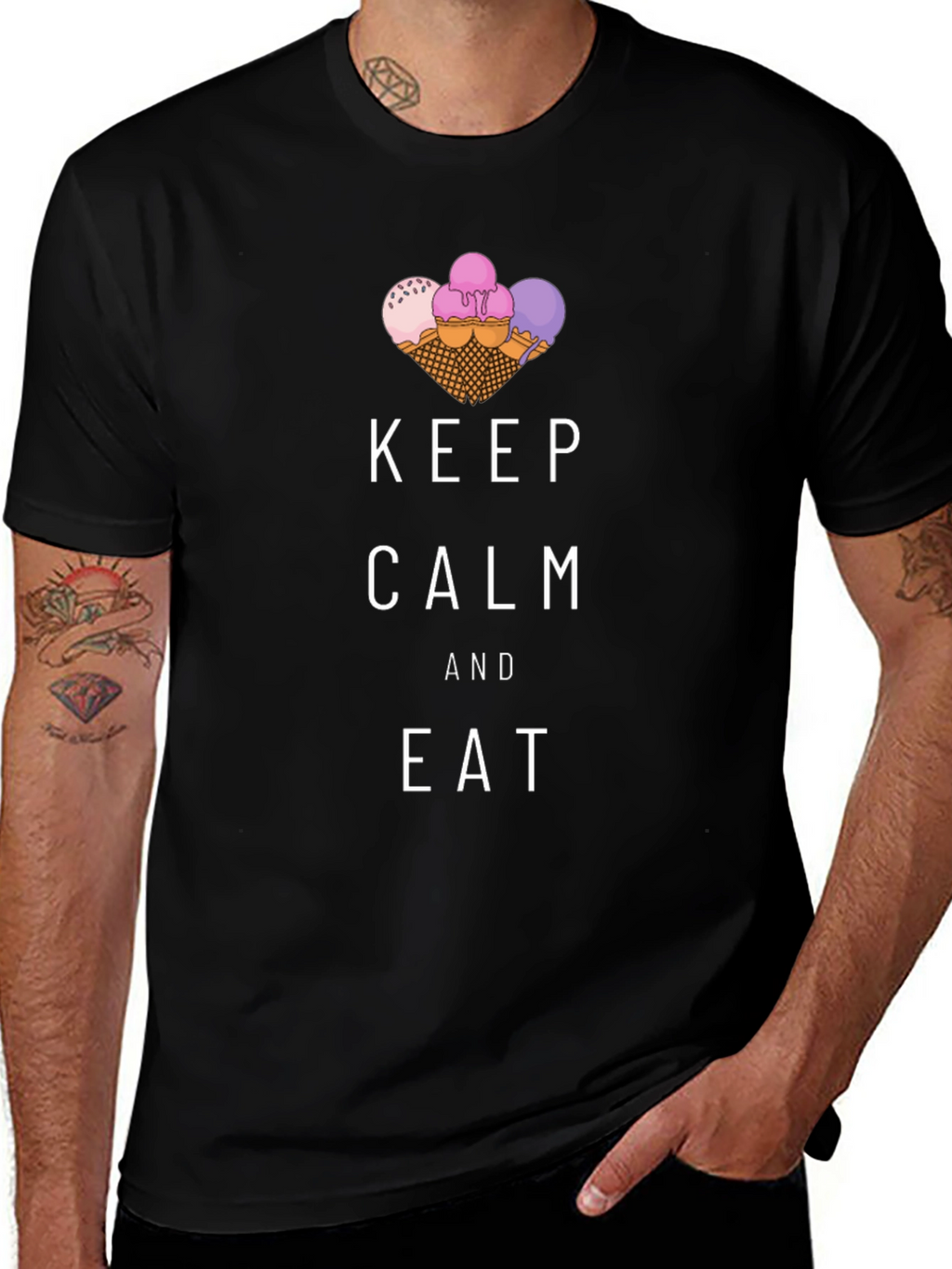 Keep Calm and Eat Ice Cream T-Shirt