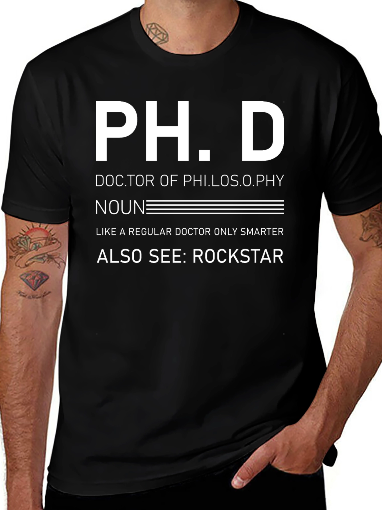 Ph.D. Definition Black T-Shirt