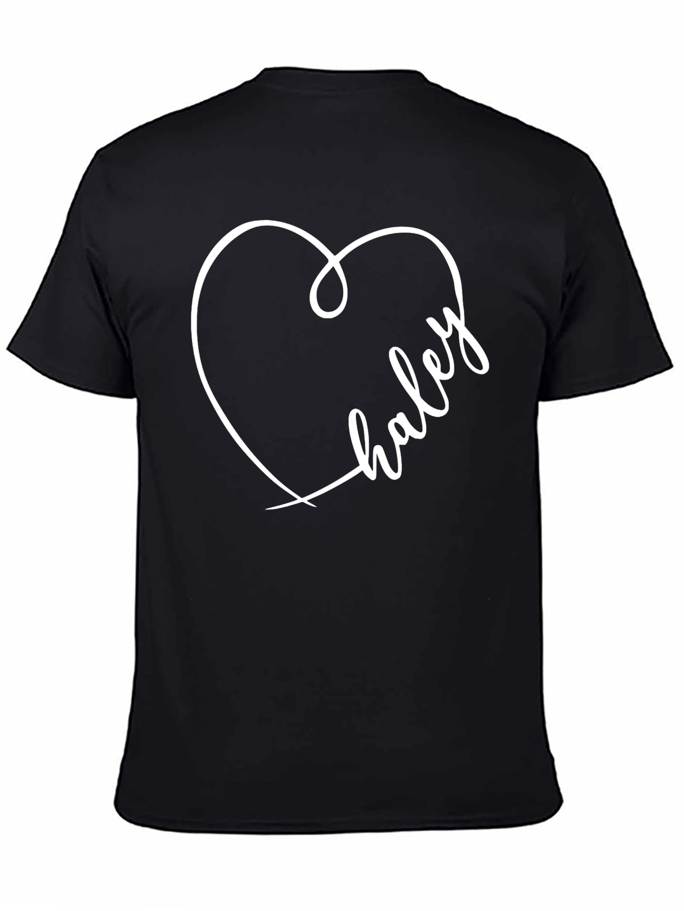 Haley Heart Tee - Stylish Personalized T-Shirt