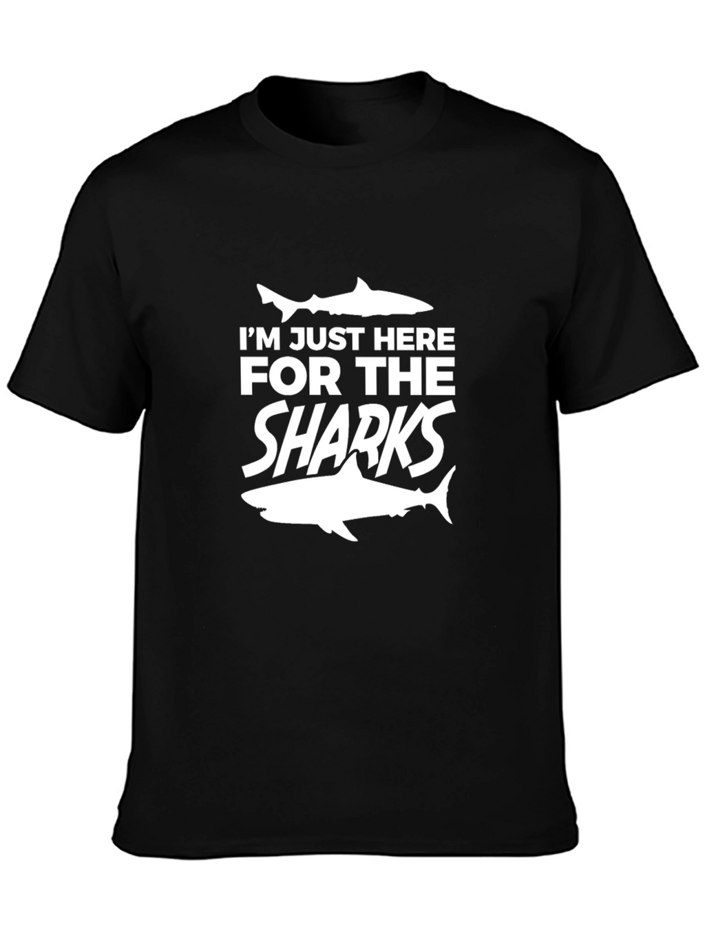 Im Just Here For The Sharks Graphic Tee