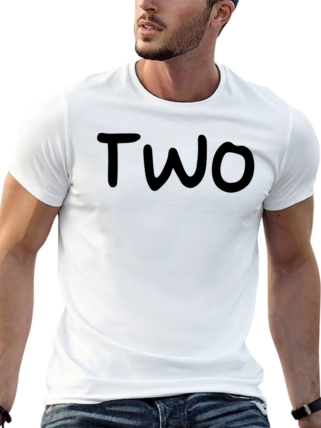 Black T-Shirt - TWO Graphic Tee