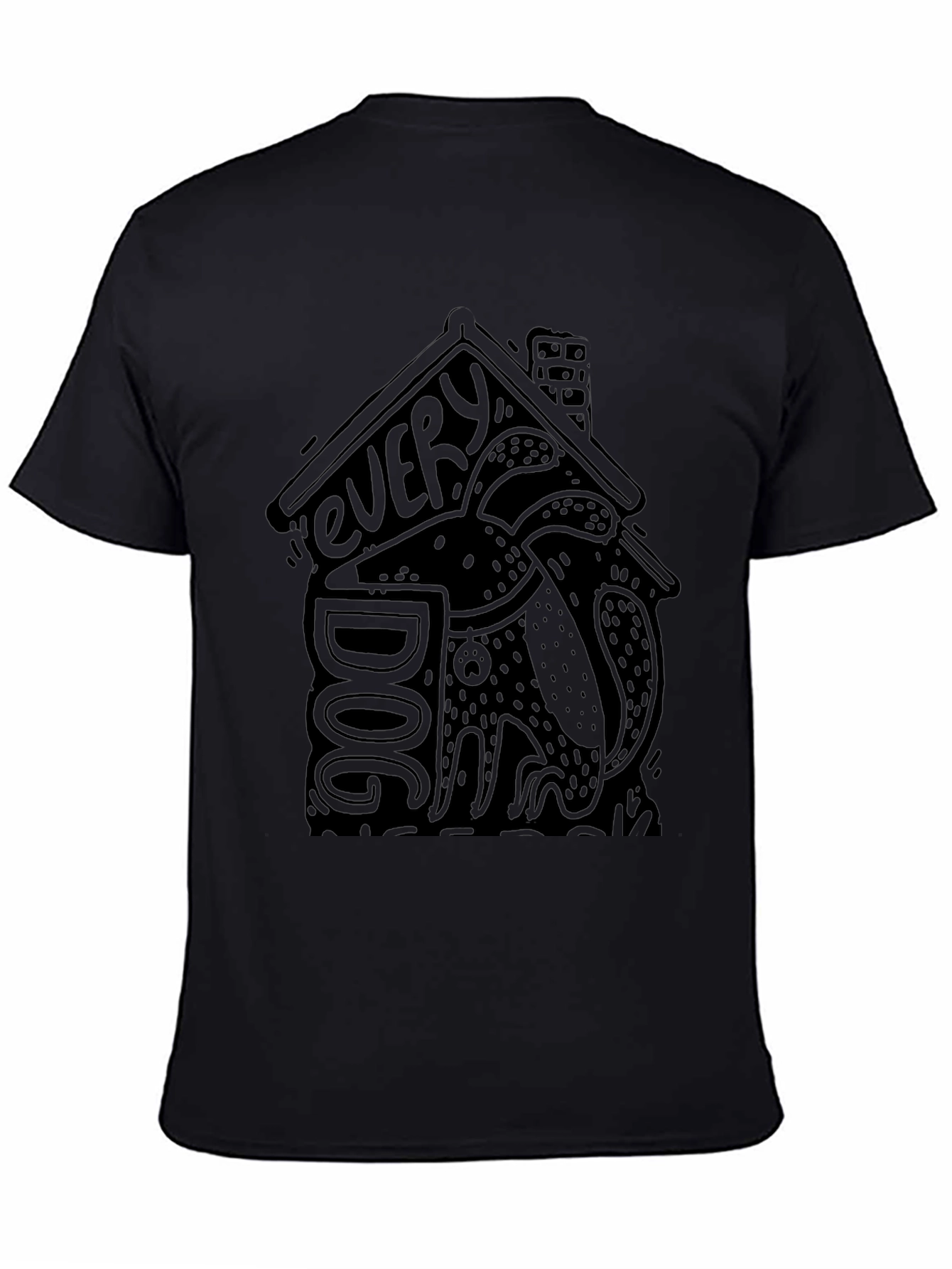 Every Dog T-Shirt Black Dog Lover Graphic Tee