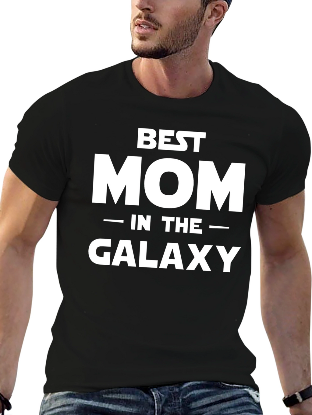 Best Mom in the Galaxy T-Shirt - Black