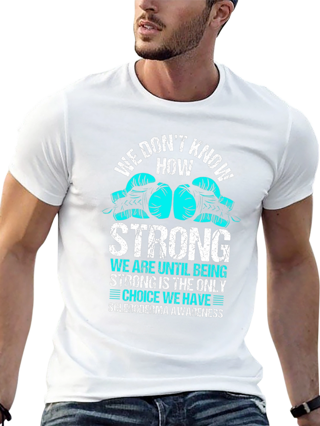 Scleroderma Awareness Boxing Glove T-Shirt